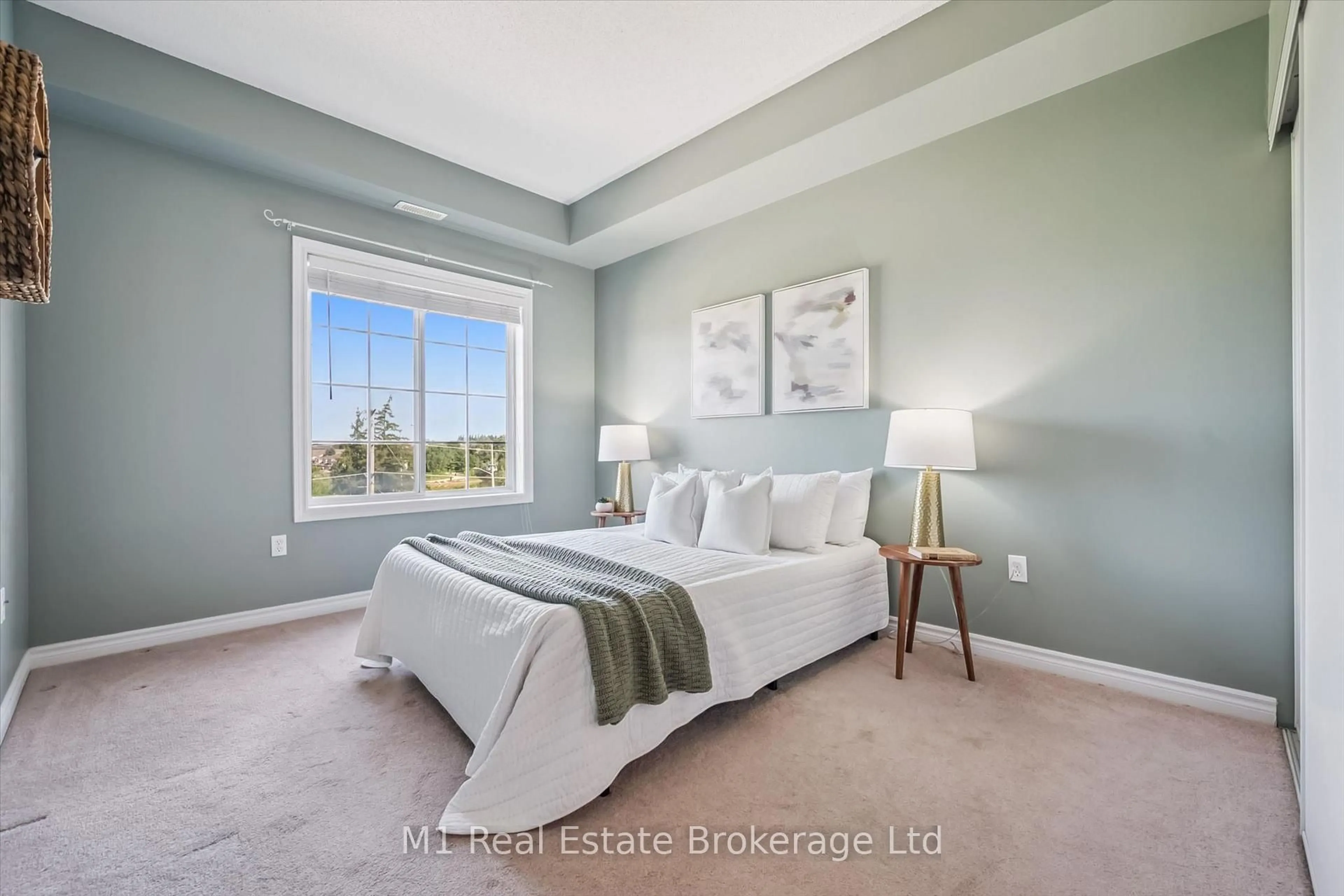 Bedroom with bed, unknown for 308 Watson Pkwy #412, Guelph Ontario N1E 0G7