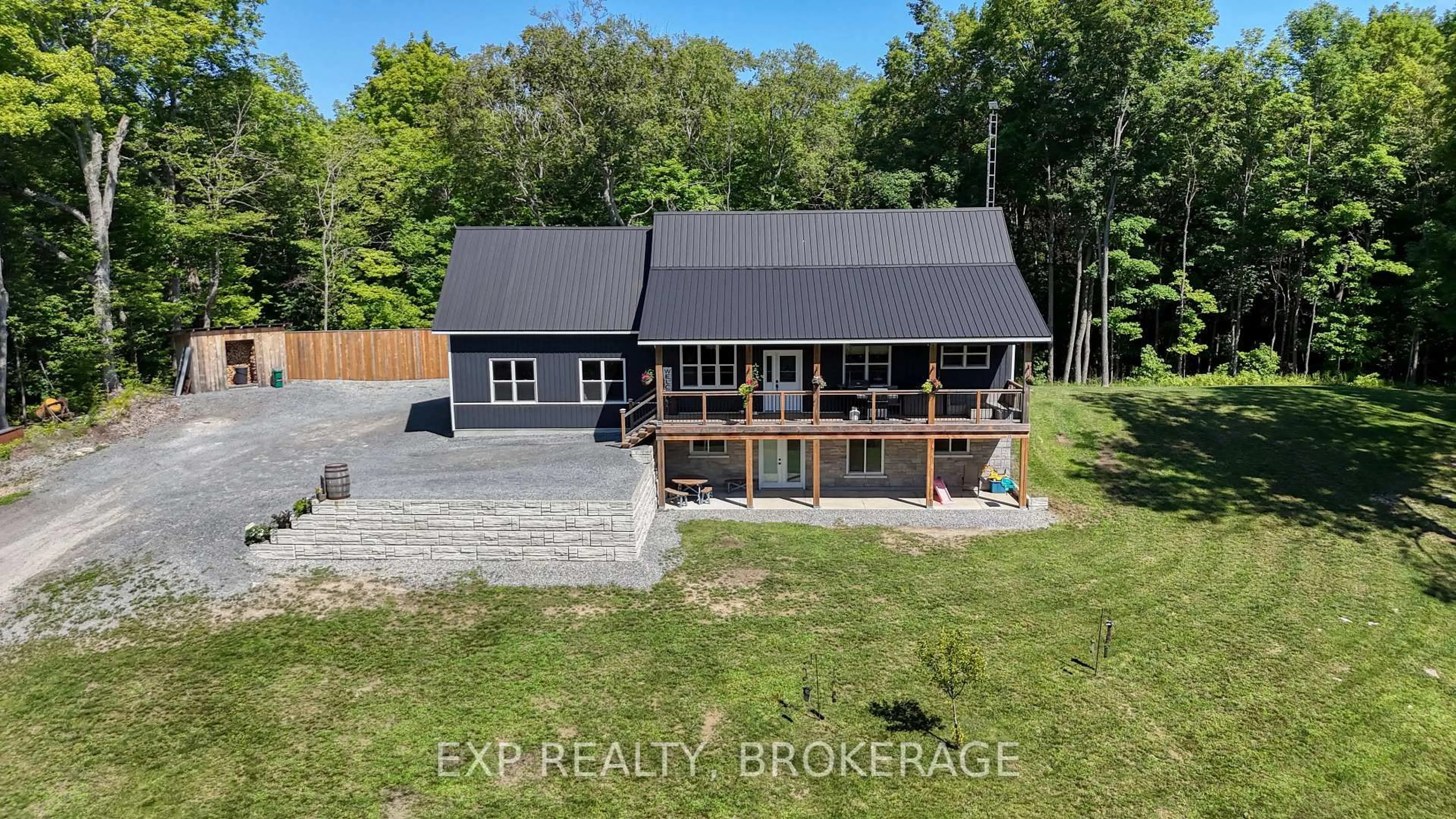 A pic from outside/outdoor area/front of a property/back of a property/a pic from drone, water/lake/river/ocean view for 1020 HILL Rd, Godfrey Ontario K0H 1T0