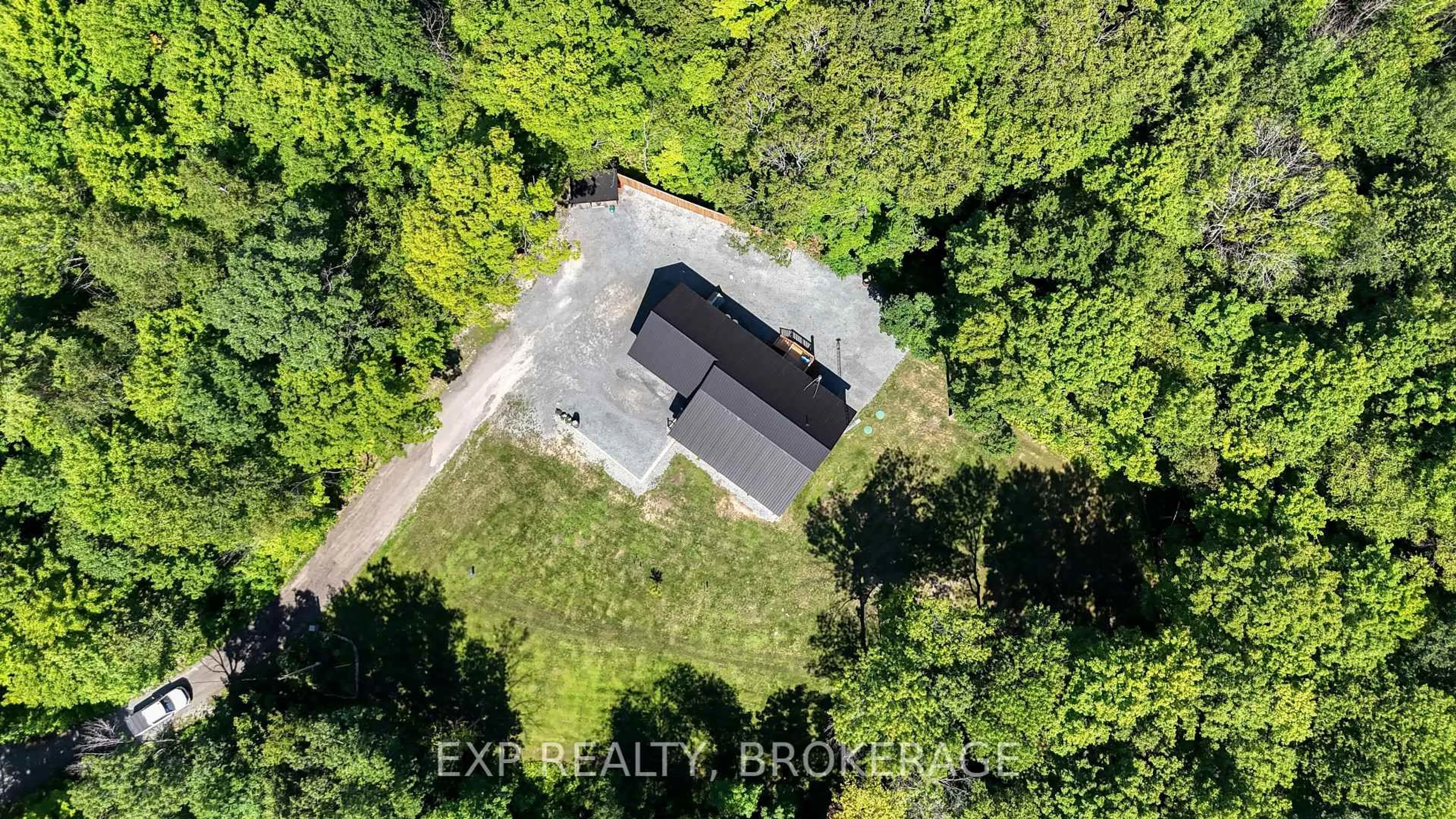 A pic from outside/outdoor area/front of a property/back of a property/a pic from drone, forest/trees view for 1020 HILL Rd, Godfrey Ontario K0H 1T0