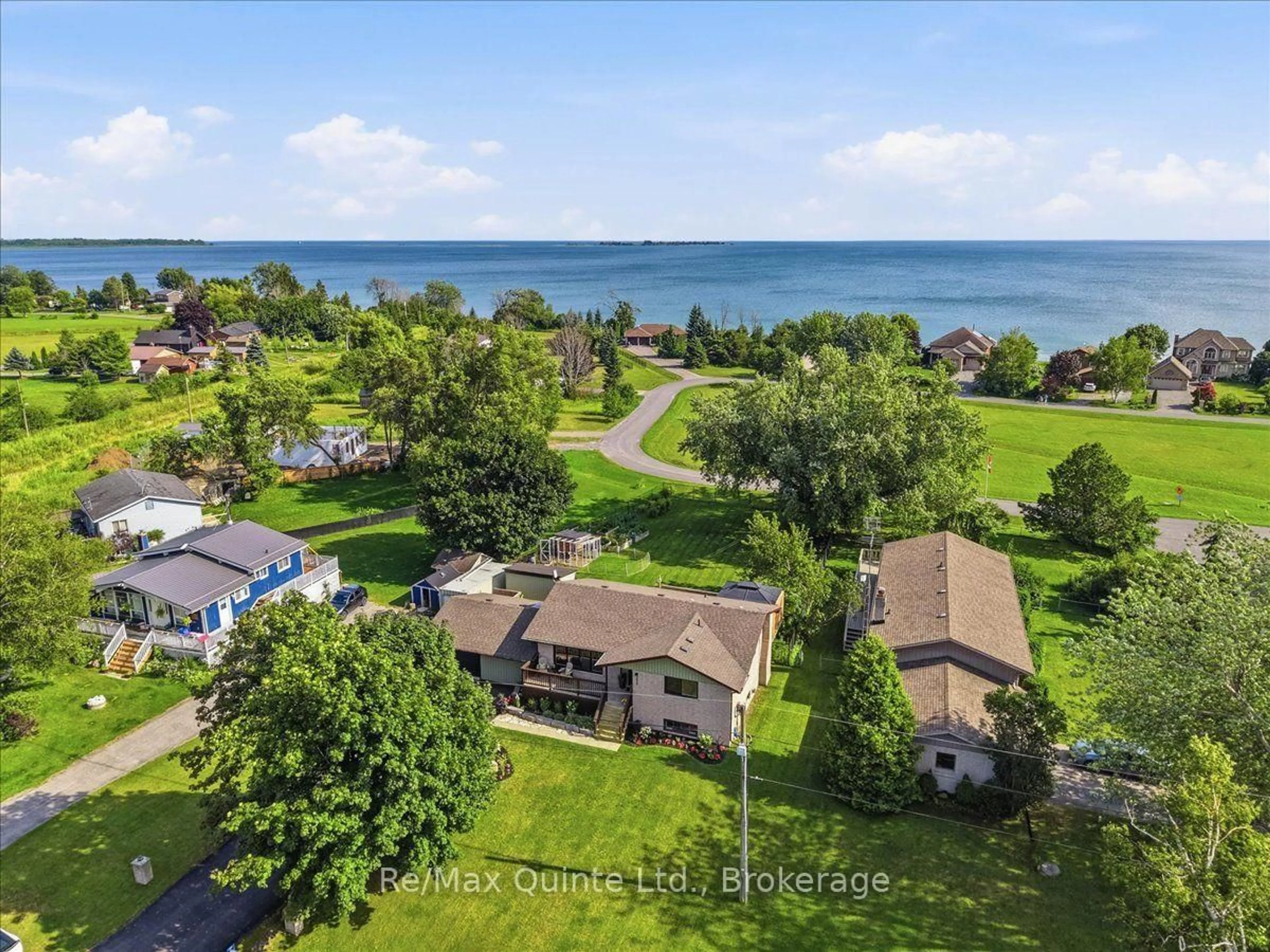 A pic from outside/outdoor area/front of a property/back of a property/a pic from drone, water/lake/river/ocean view for 353 Lakeshore Rd, Brighton Ontario K0K 1H0