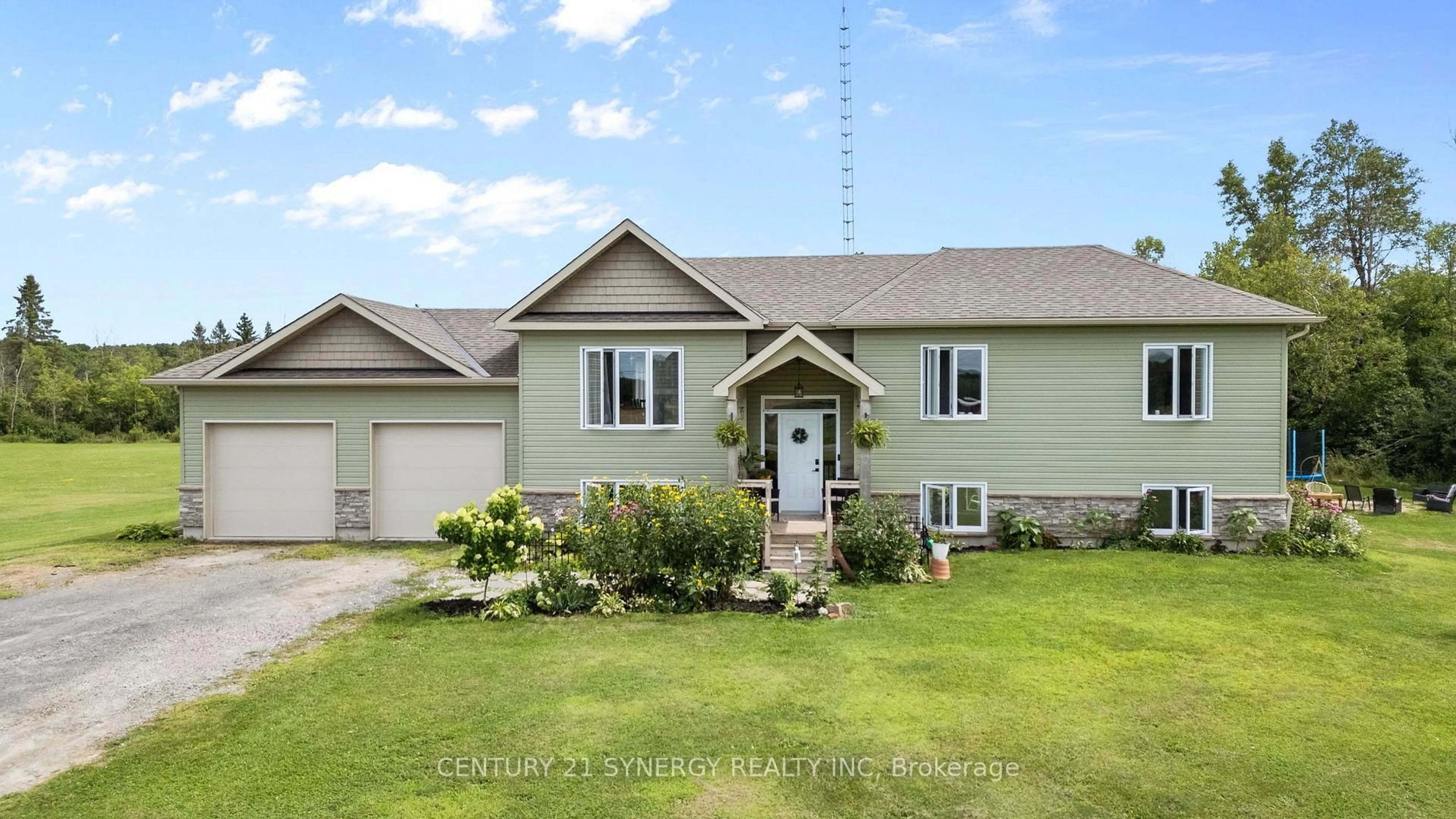 Home with vinyl exterior material, street for 2425 Ferguson Falls Rd, Lanark Ontario K0G 1K0