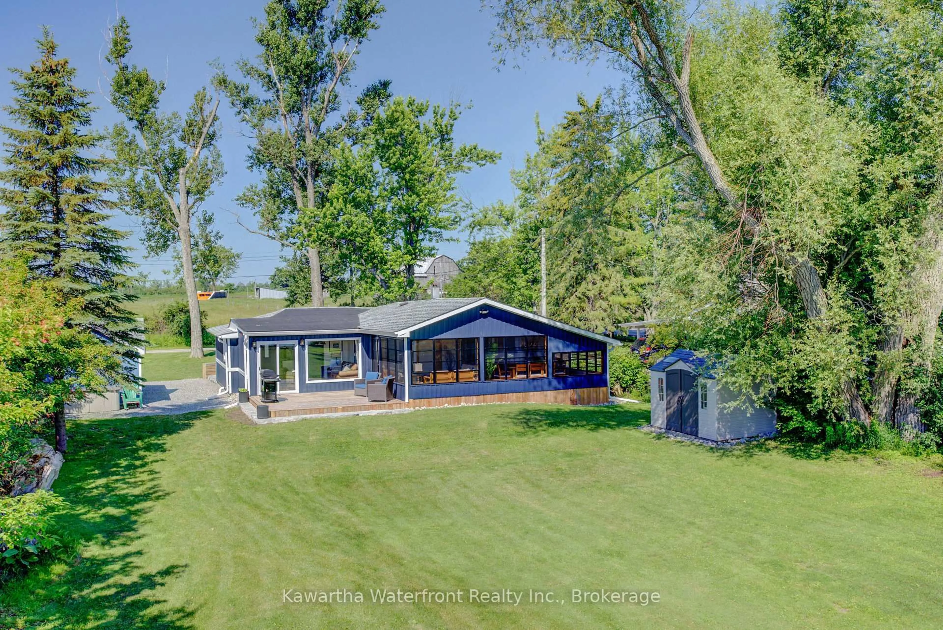 A pic from outside/outdoor area/front of a property/back of a property/a pic from drone, water/lake/river/ocean view for 14 Gillis St, Kawartha Lakes Ontario K0M 1G0