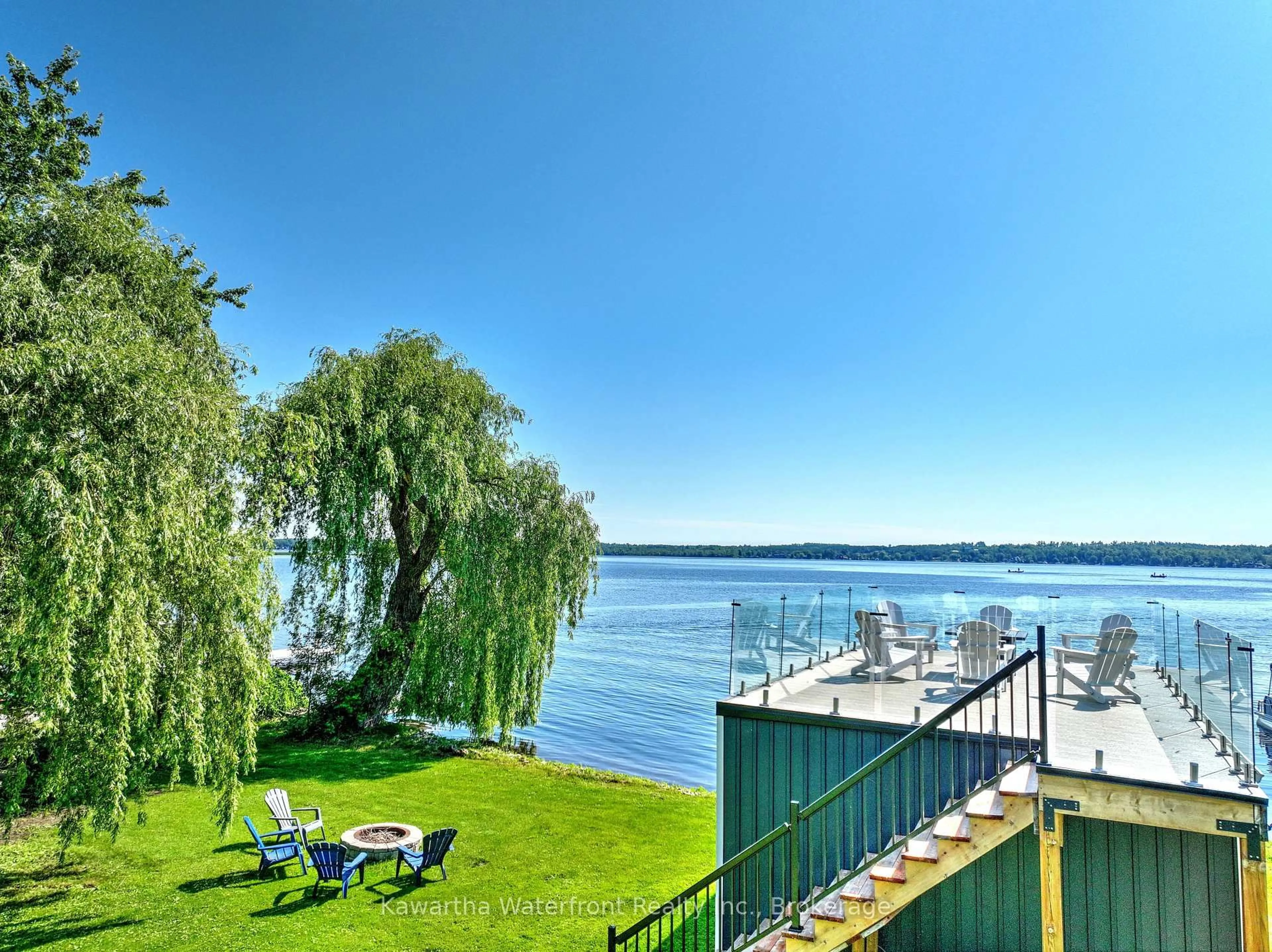 Patio, water/lake/river/ocean view for 14 Gillis St, Kawartha Lakes Ontario K0M 1G0