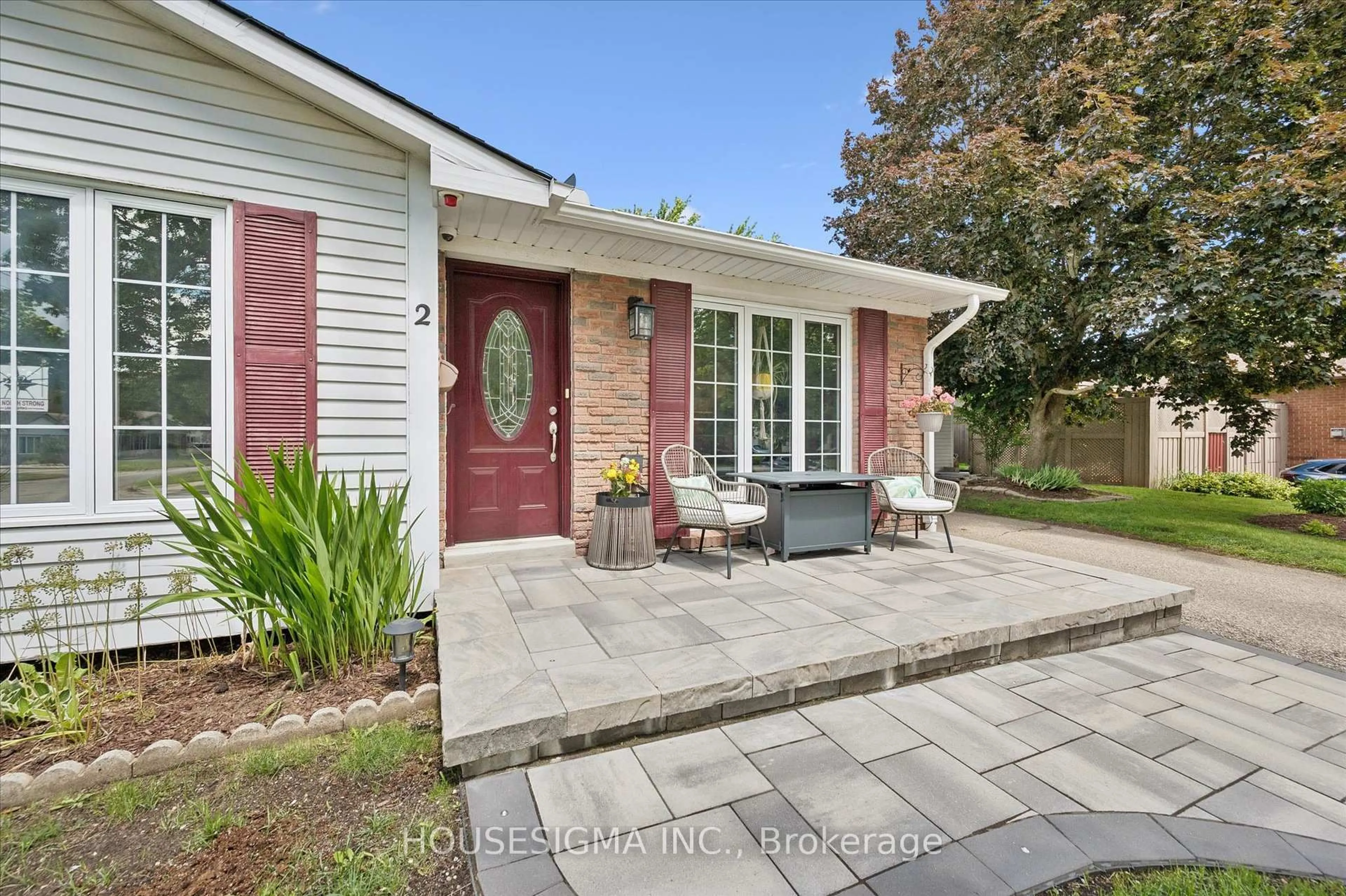 Home with brick exterior material, street for 2 Keewatin Ave, Kitchener Ontario N2B 3L5