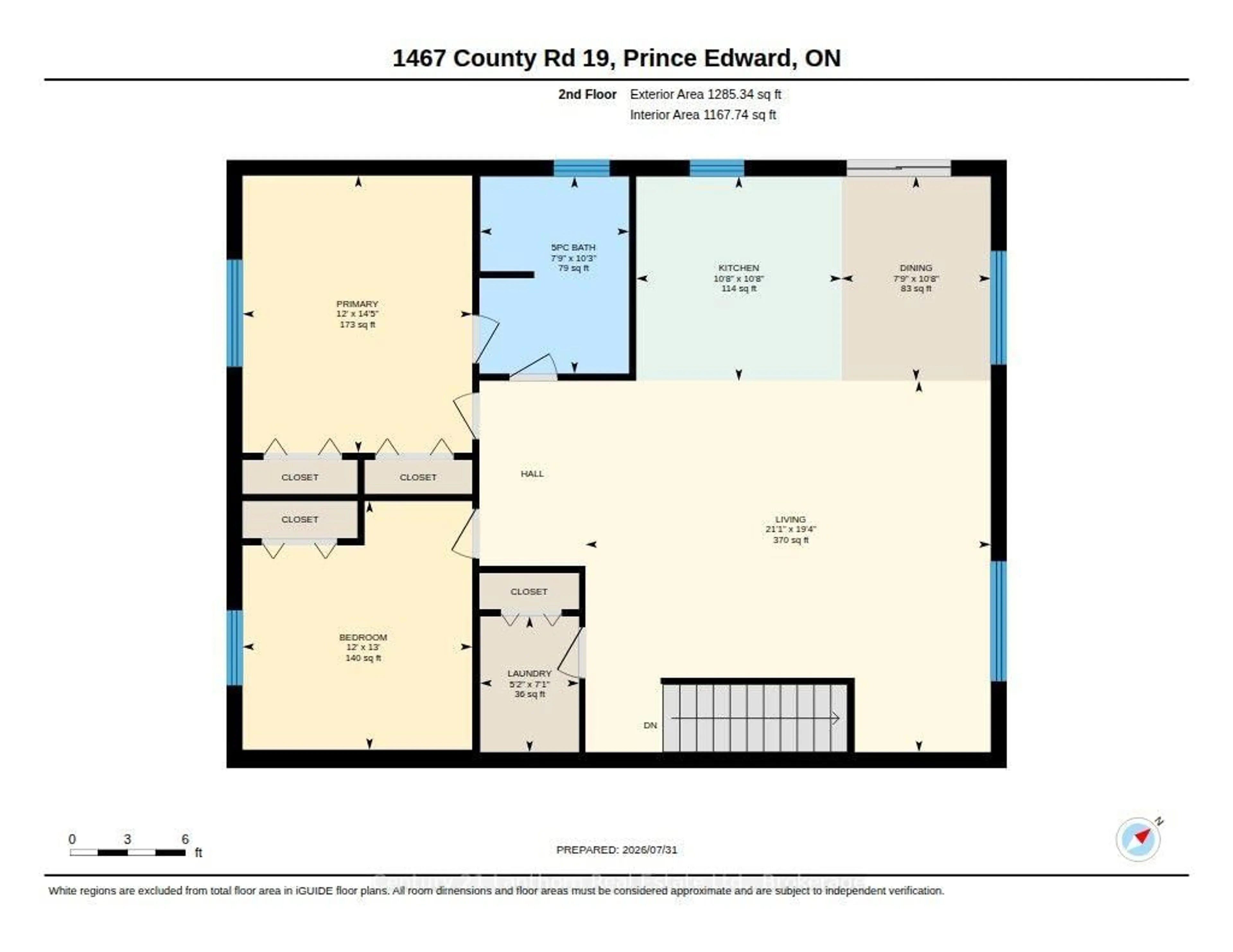 Floor plan for 1467 County Road 19, Prince Edward County Ontario K0K 1T0