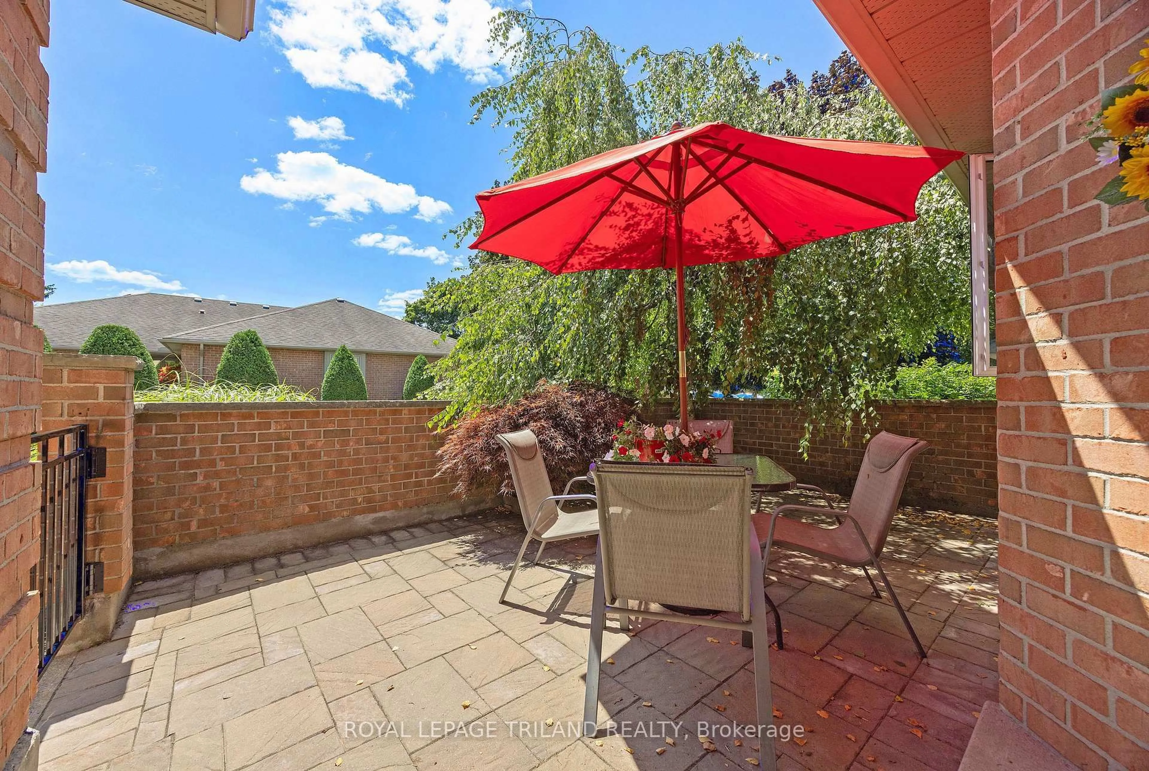 Patio, water/lake/river/ocean view for 2 Cadeau Terr #40, London South Ontario N6K 4G4