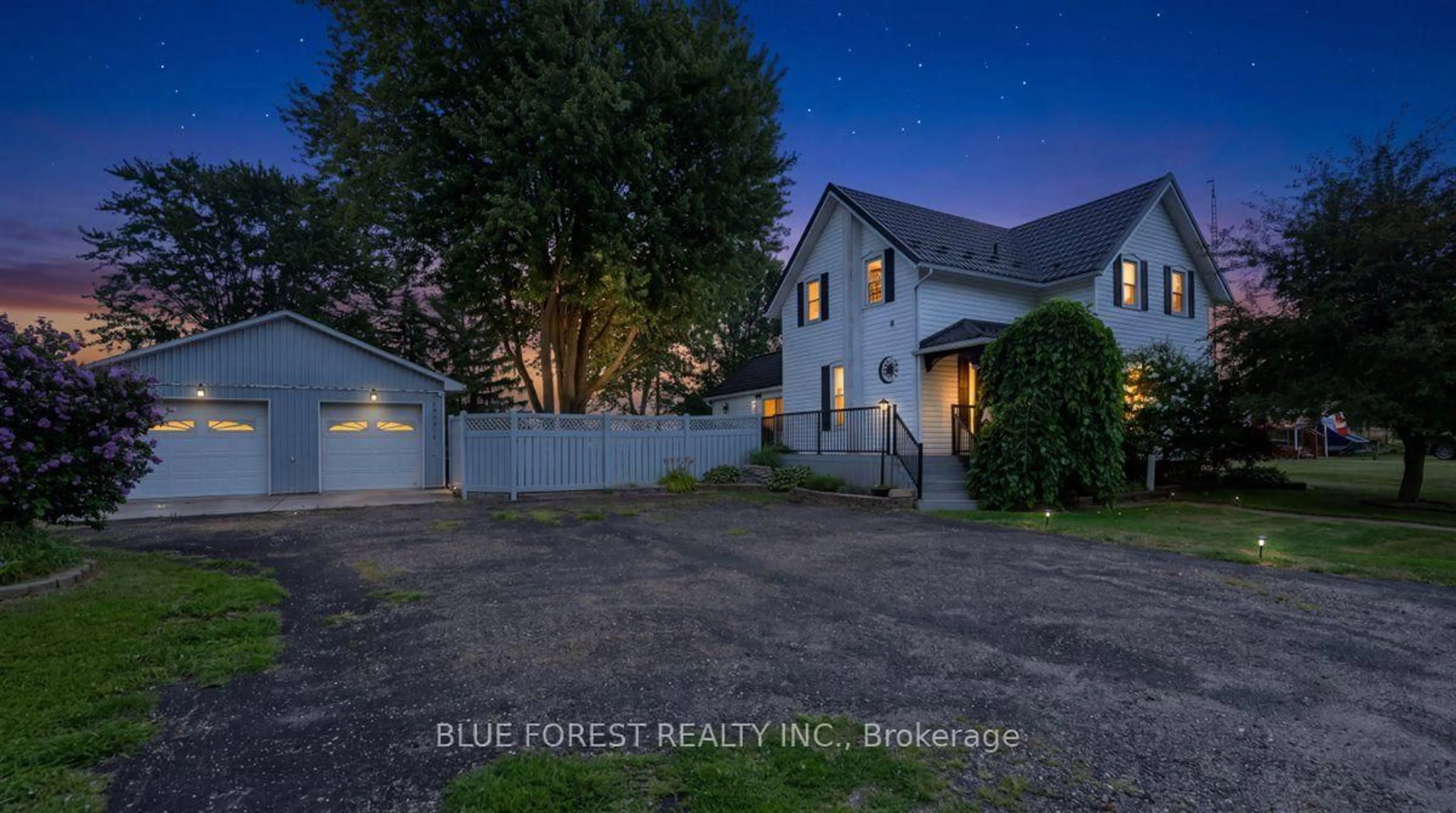 A pic from outside/outdoor area/front of a property/back of a property/a pic from drone, street for 1881 Mary St, Perth South Ontario N0K 1K0