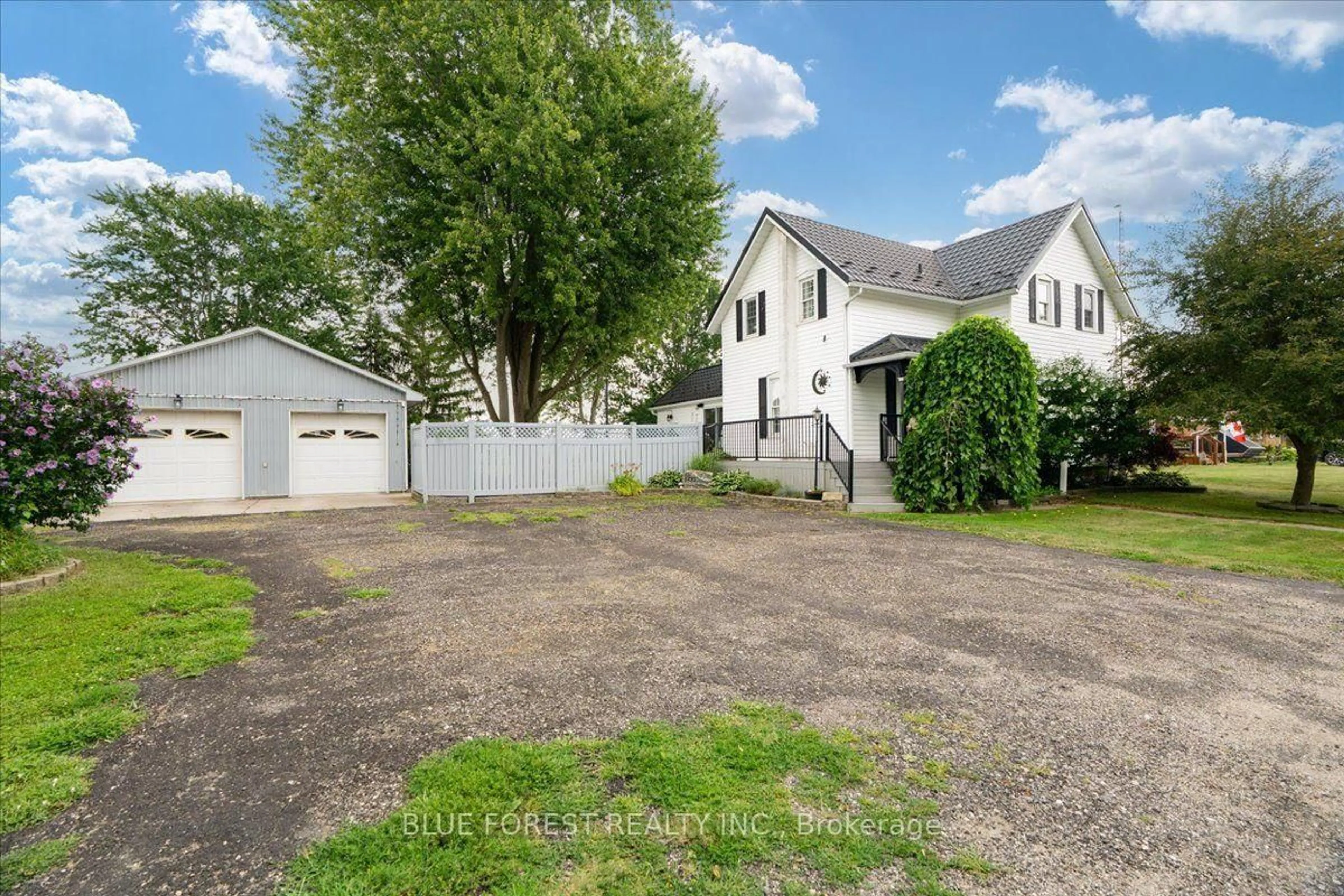 A pic from outside/outdoor area/front of a property/back of a property/a pic from drone, street for 1881 Mary St, Perth South Ontario N0K 1K0