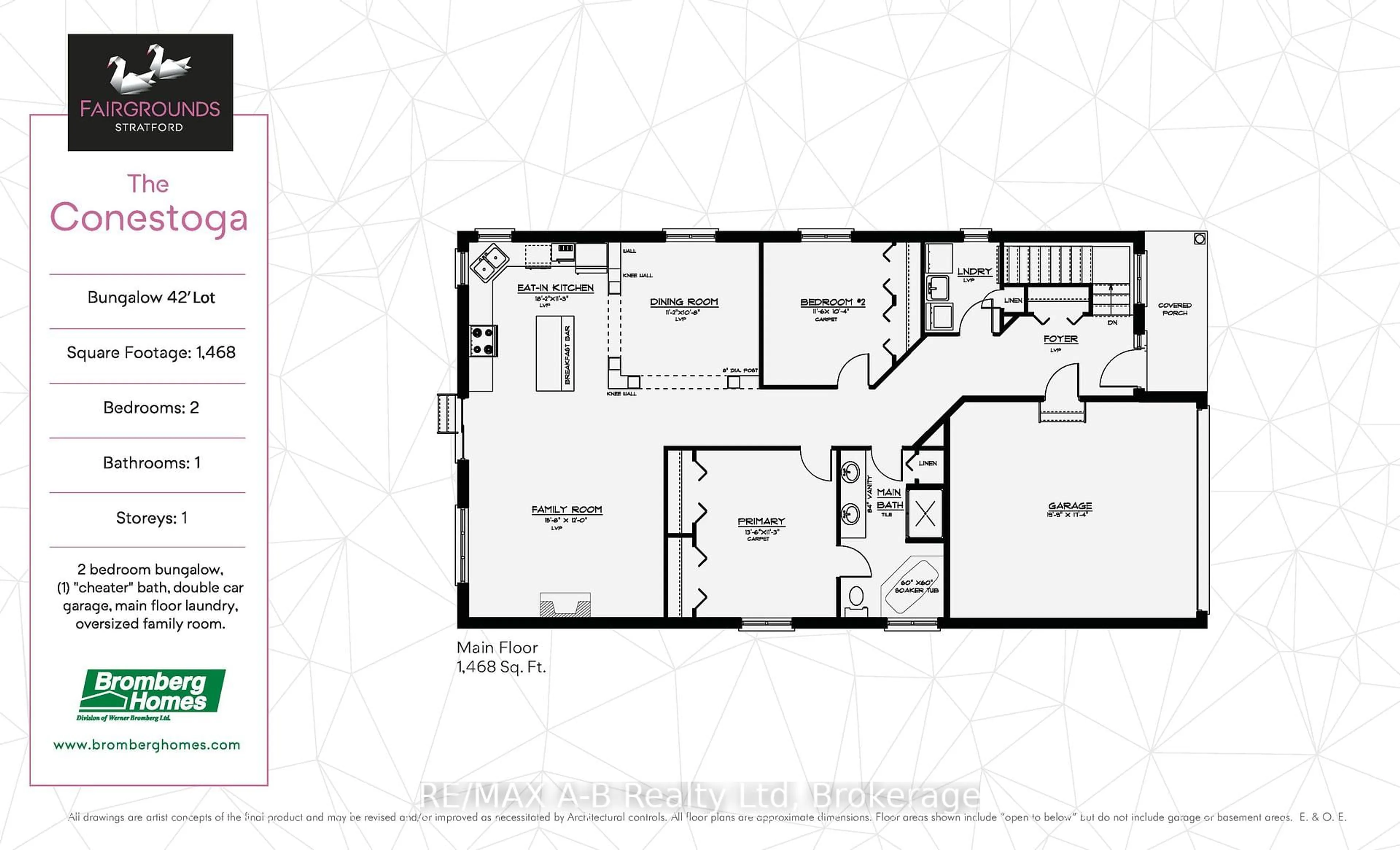 Floor plan for 133 Fergusson Way, Stratford Ontario N5A 0M7