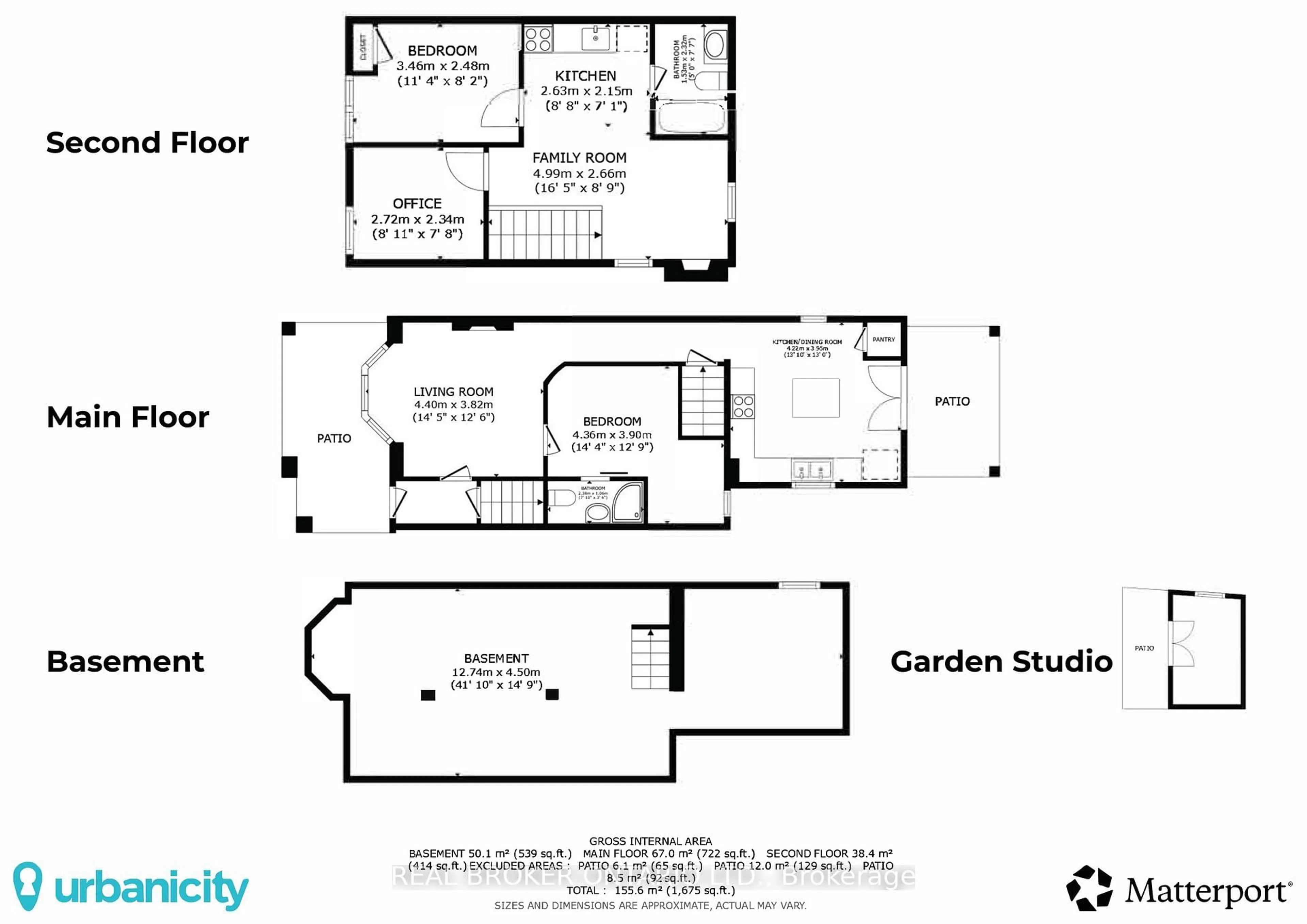 Floor plan for 46 Murray St, Hamilton Ontario L8L 3E9