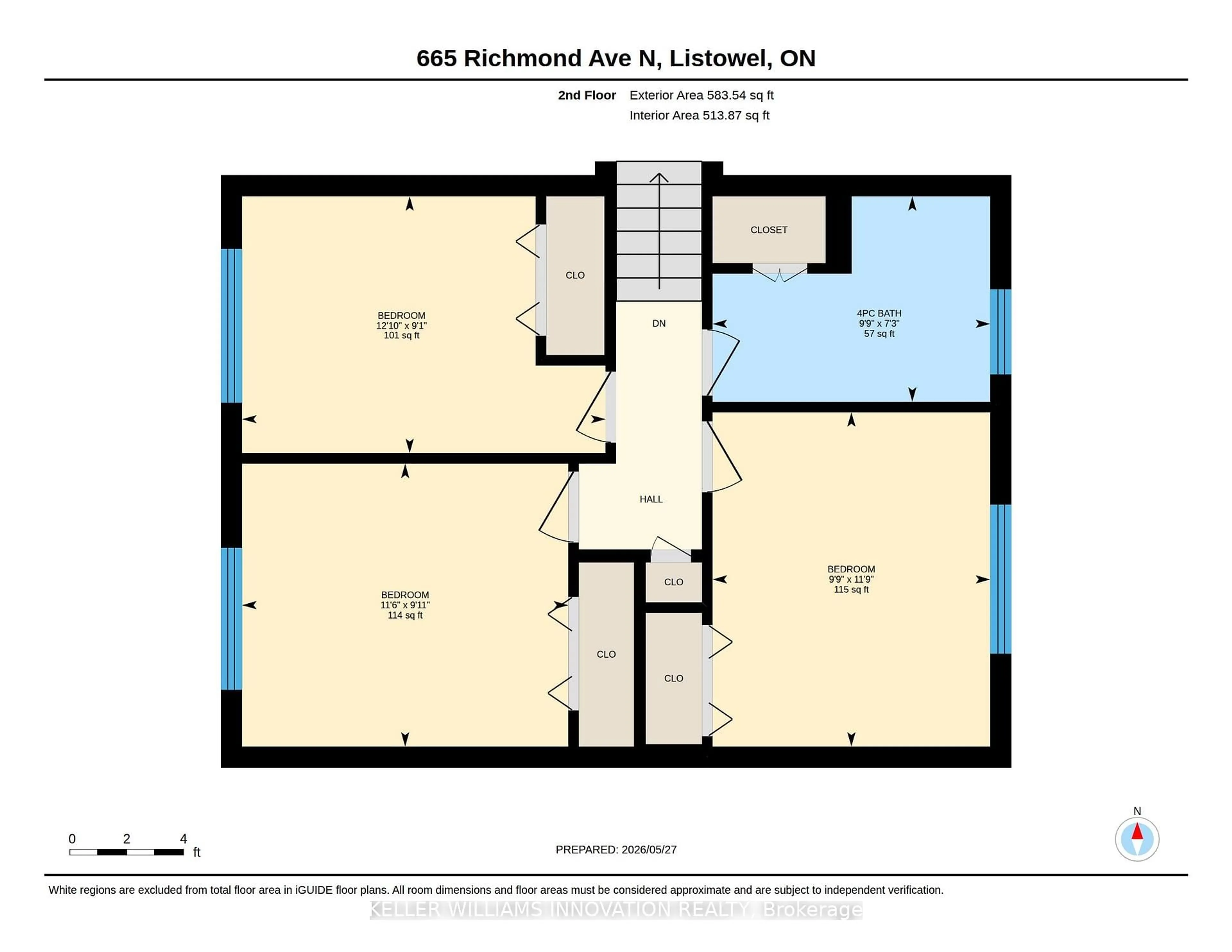 Floor plan for 665 Richmond Ave, North Perth Ontario N4W 2Z6