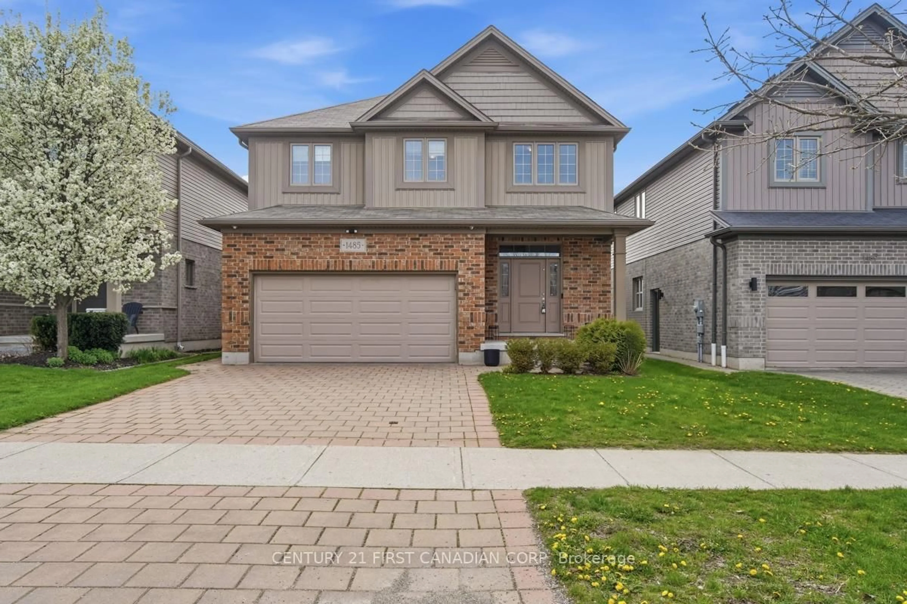 Home with brick exterior material, street for 1485 Riverbend Rd, London South Ontario N6K 0E7