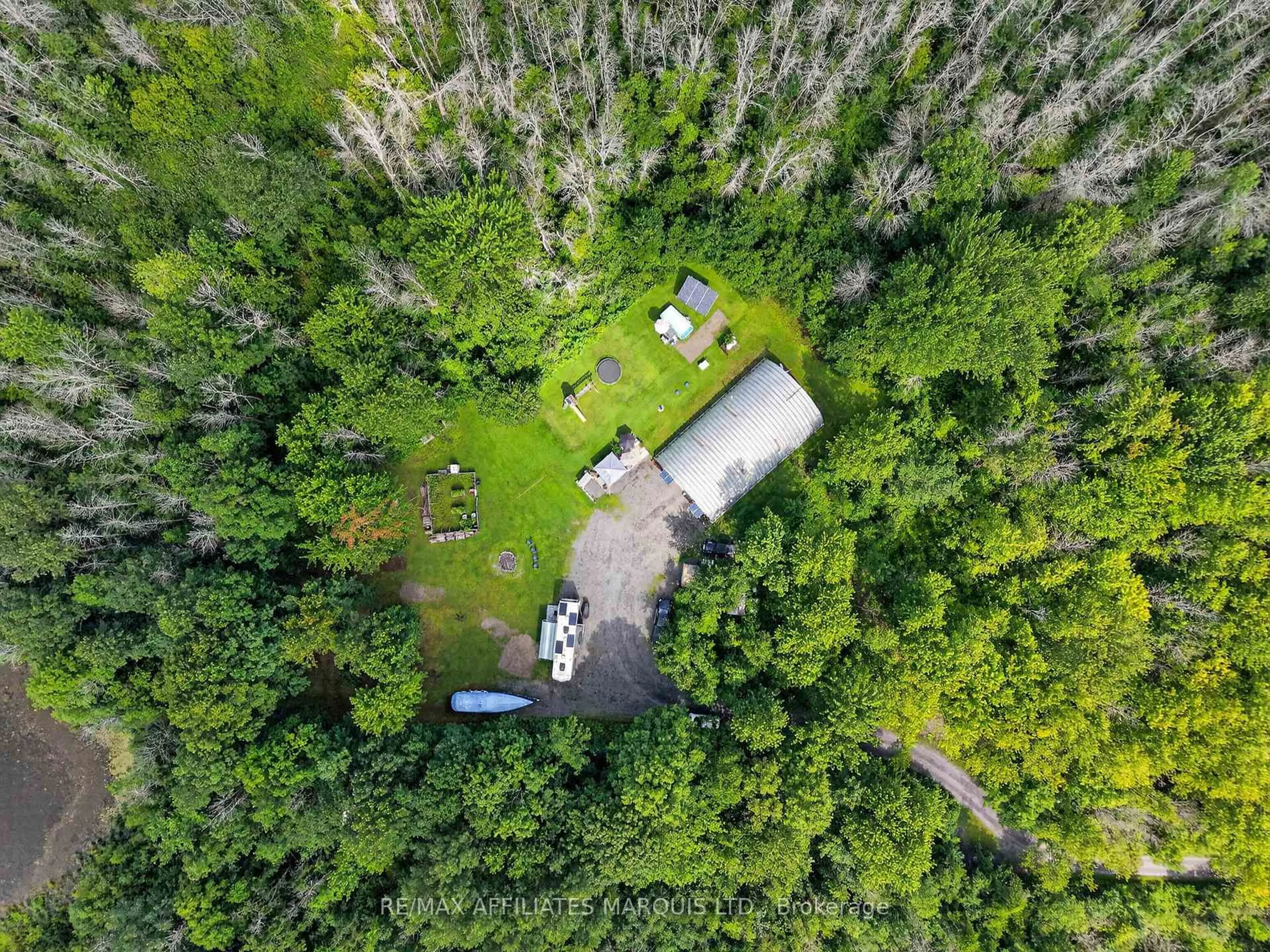 A pic from outside/outdoor area/front of a property/back of a property/a pic from drone, forest/trees view for 2512 COUNTY ROAD 30 Rd, North Glengarry Ontario K0C 1A0