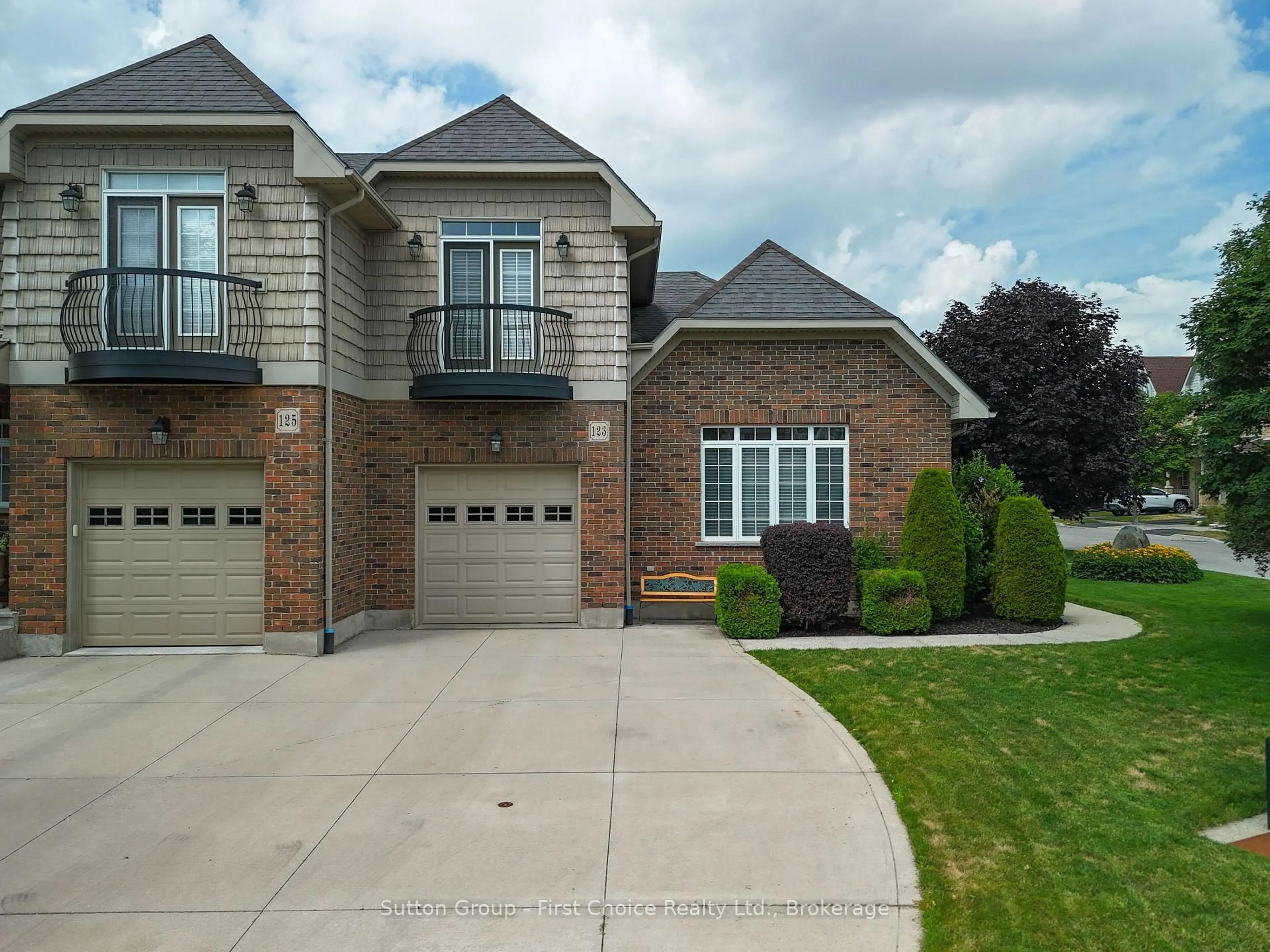 Home with brick exterior material, street for 123 Long Dr, Stratford Ontario N5A 7Y9