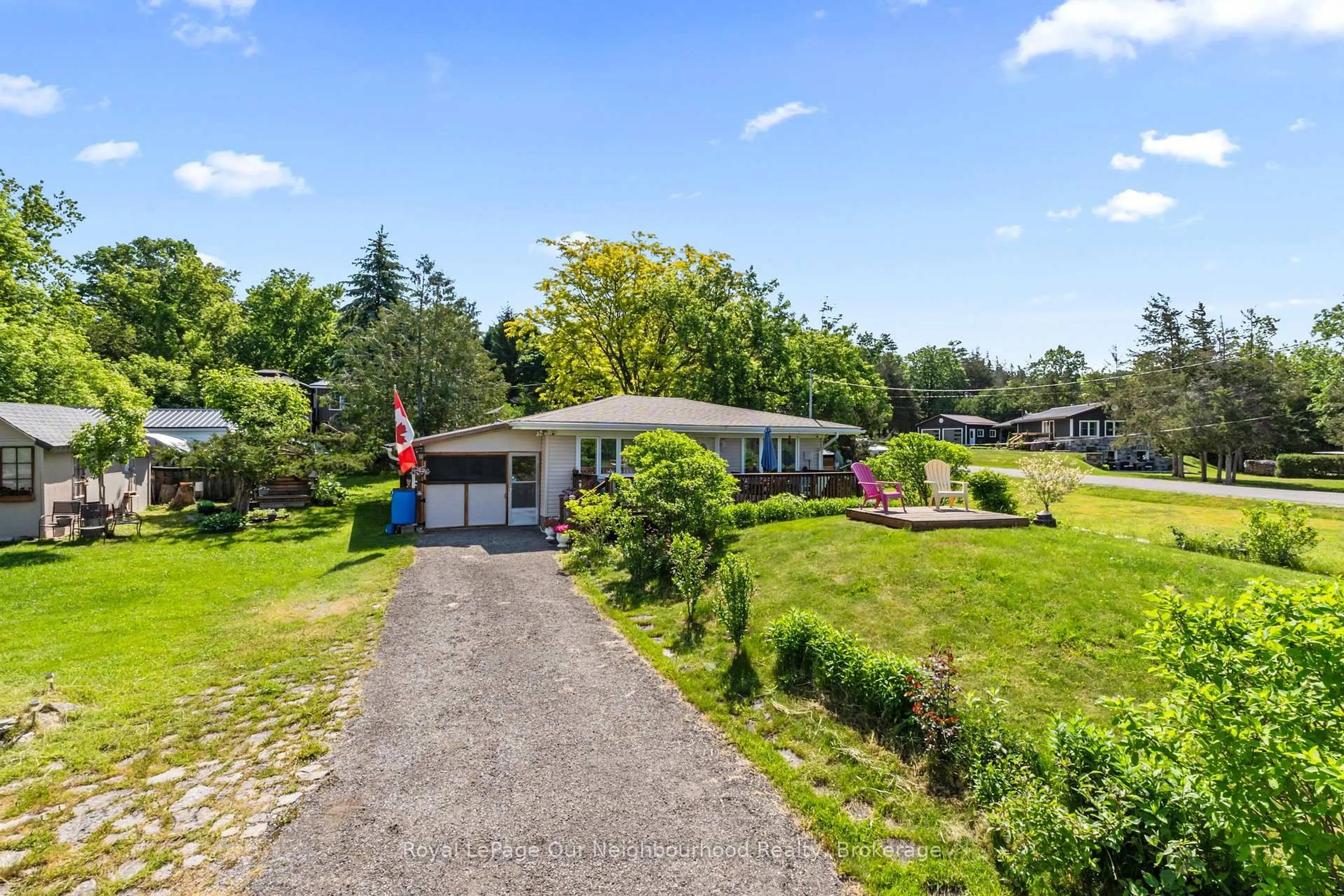 A pic from outside/outdoor area/front of a property/back of a property/a pic from drone, water/lake/river/ocean view for 911 County Rd 38, Trent Hills Ontario K0L 1L0
