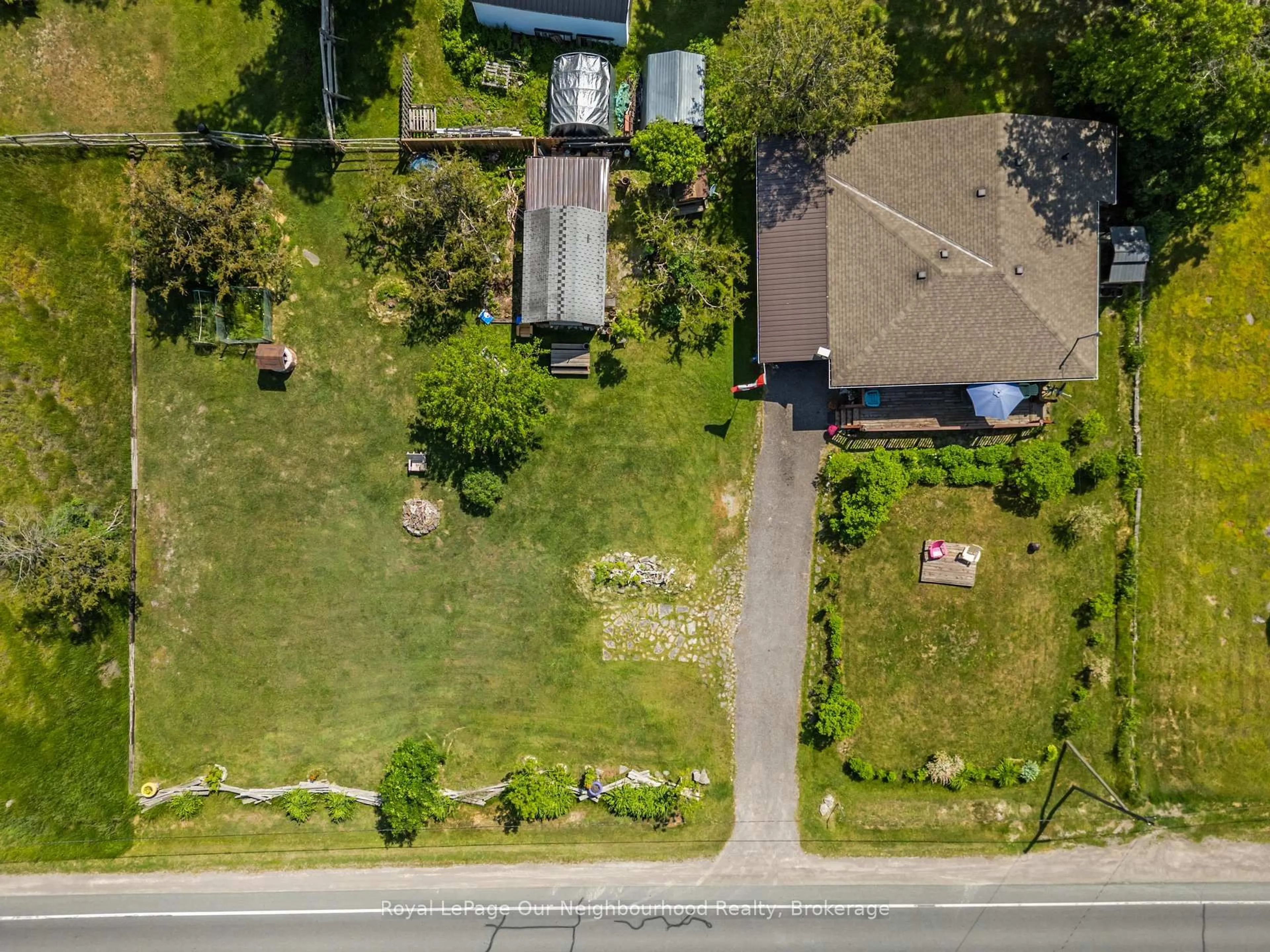 A pic from outside/outdoor area/front of a property/back of a property/a pic from drone, street for 911 County Rd 38, Trent Hills Ontario K0L 1L0