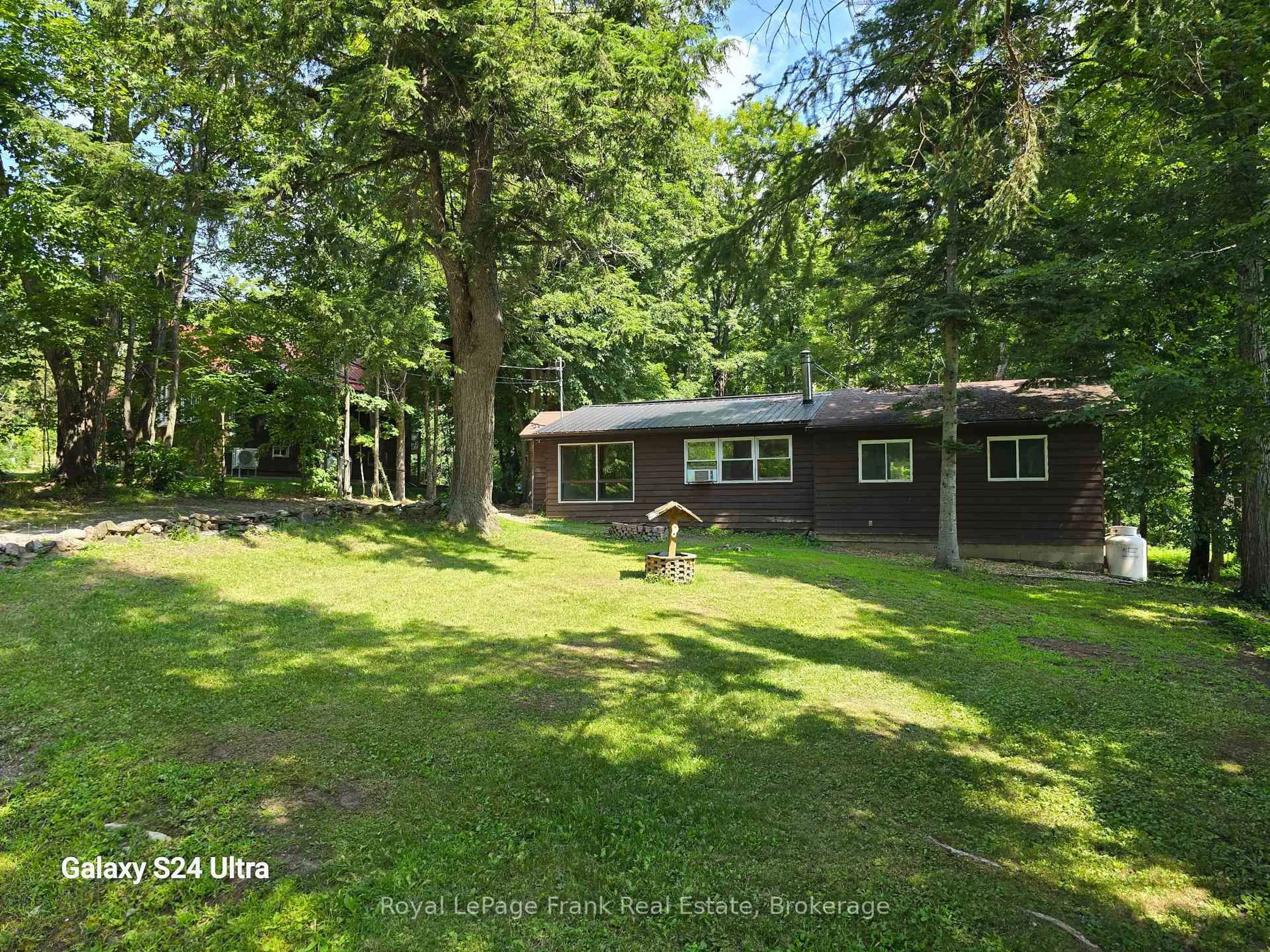A pic from outside/outdoor area/front of a property/back of a property/a pic from drone, forest/trees view for 179 Northern Ave, Trent Lakes Ontario K0M 1A0