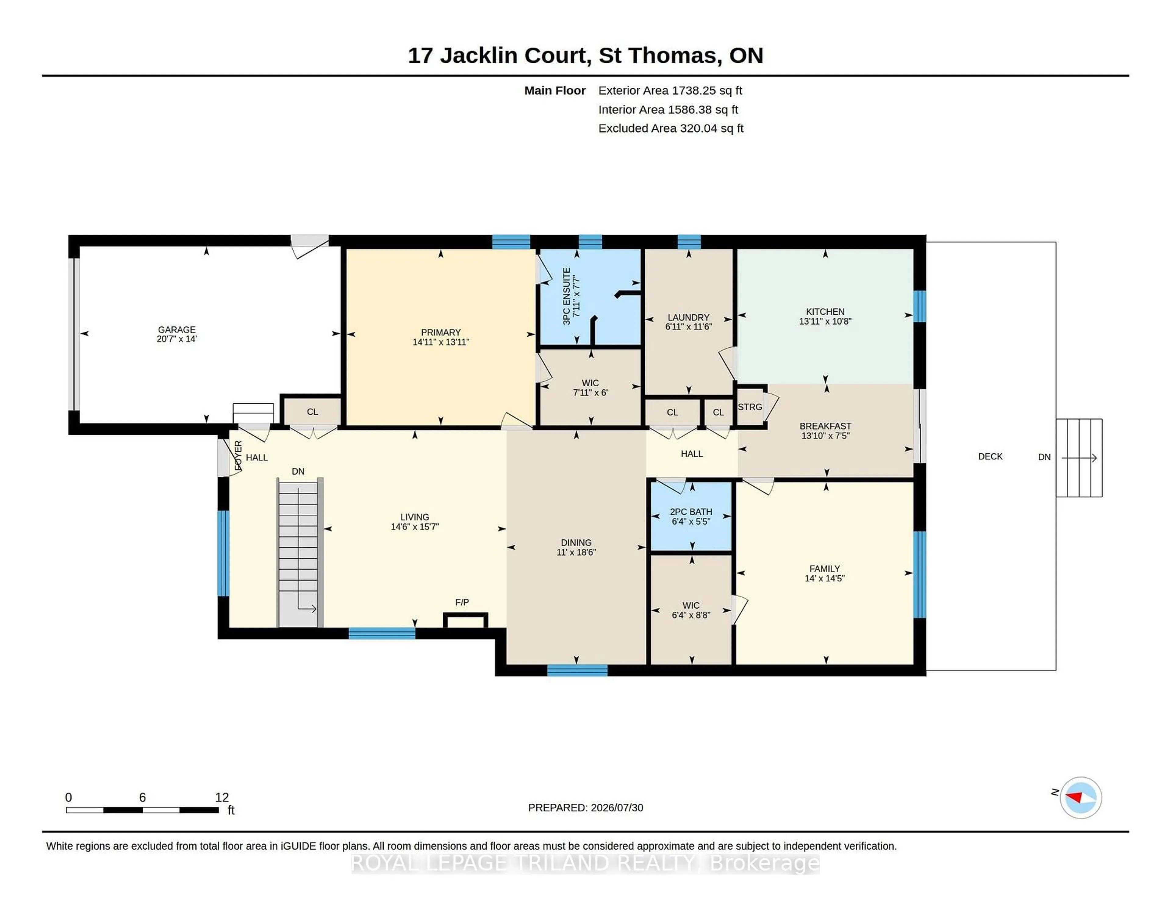 Floor plan for 17 Jacklin Crt, Central Elgin Ontario N5P 3T1