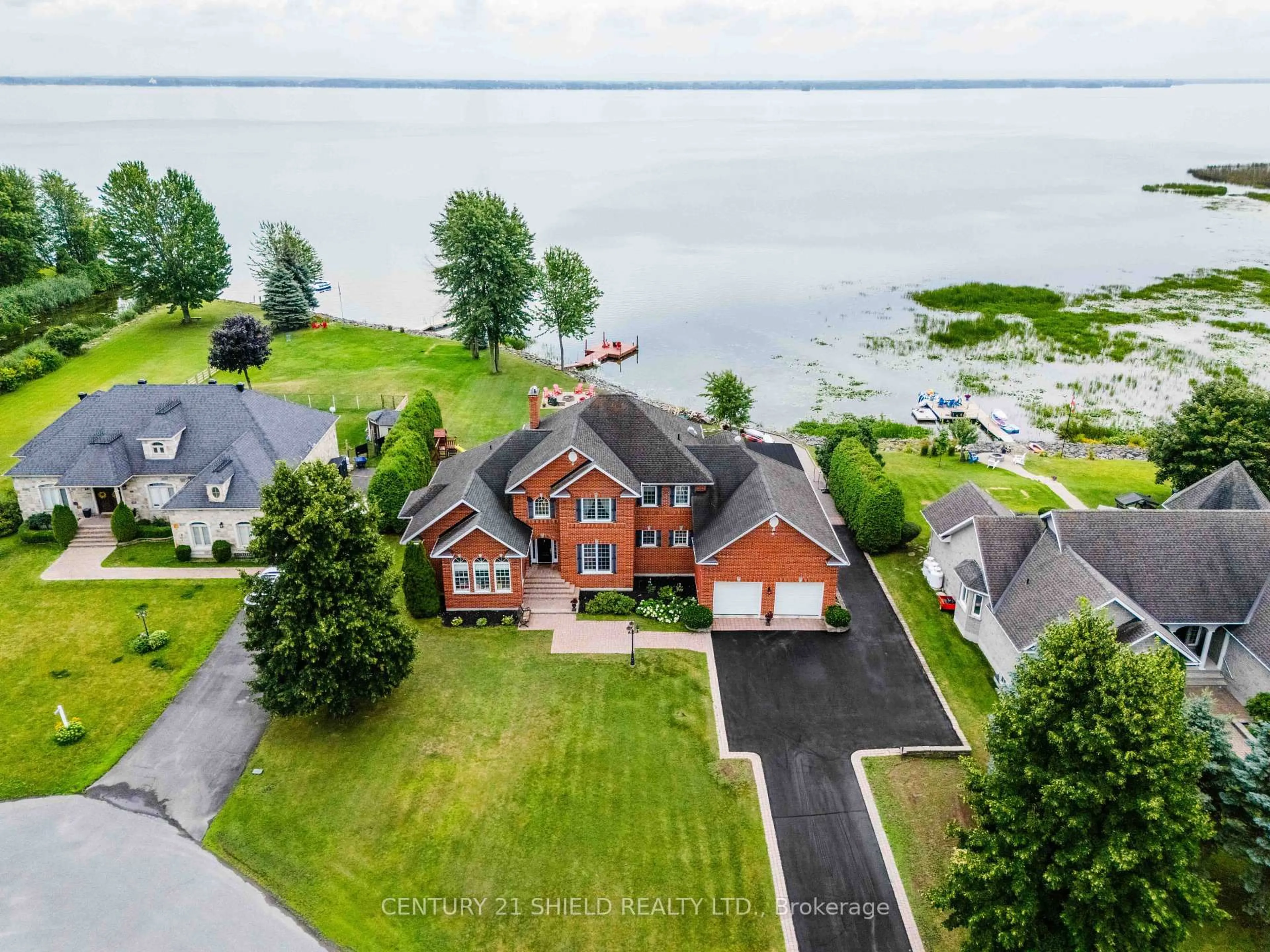 A pic from outside/outdoor area/front of a property/back of a property/a pic from drone, water/lake/river/ocean view for 6274 Karen Dr, South Glengarry Ontario K0C 1E0