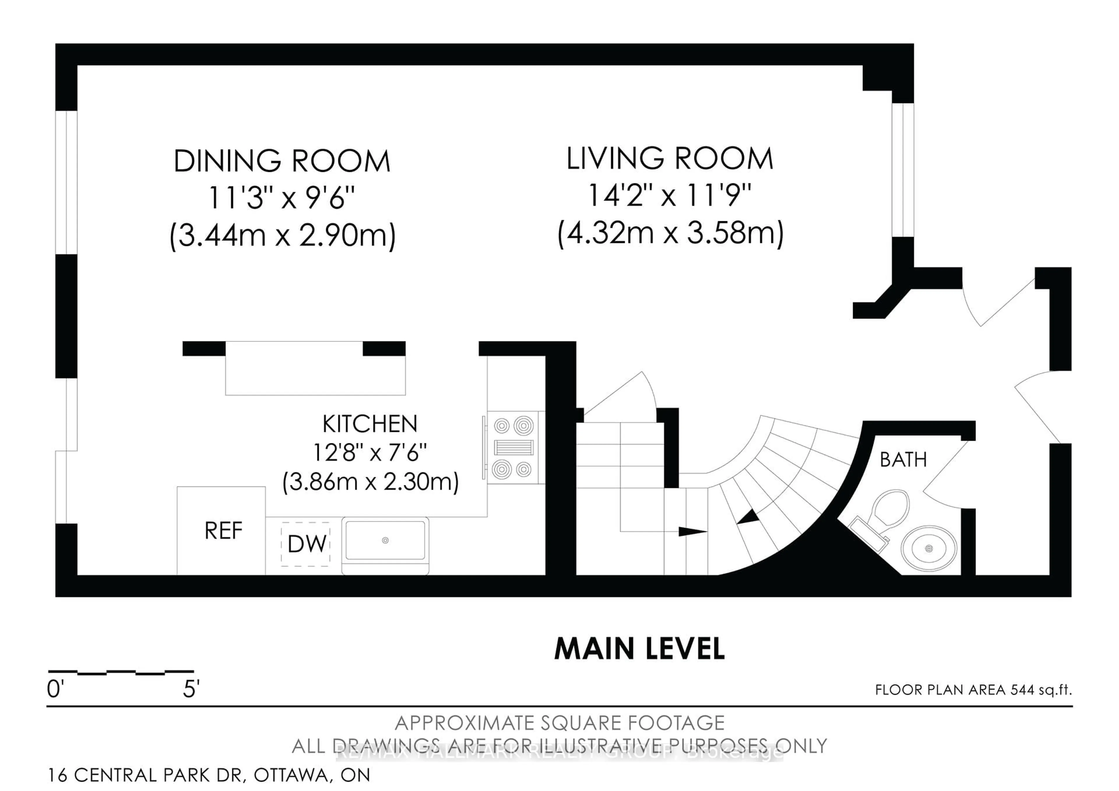 Floor plan for 16 Central Park Dr, Ottawa Ontario K2C 3Z9