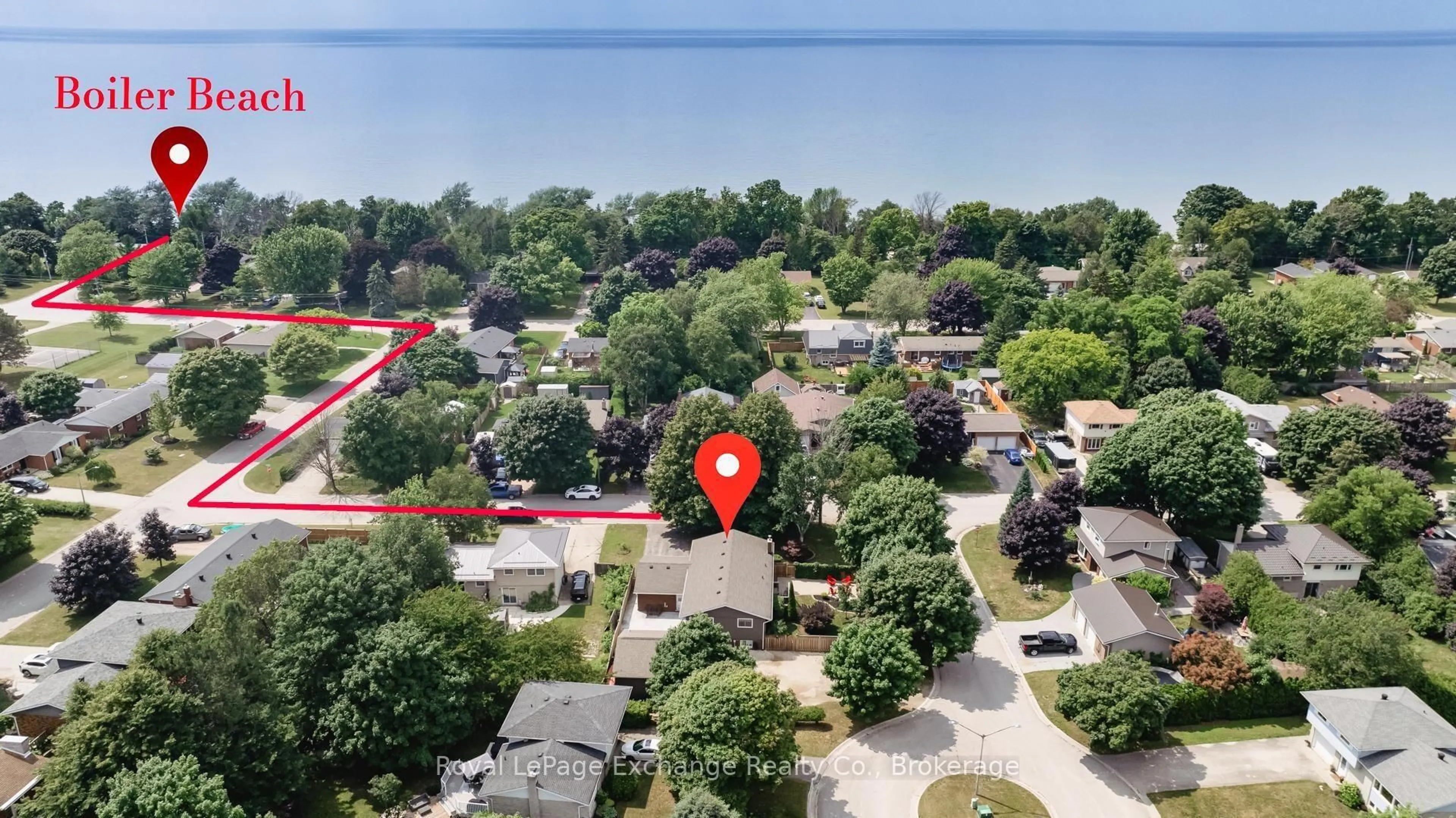 A pic from outside/outdoor area/front of a property/back of a property/a pic from drone, unknown for 29 Anne Marie Cres, Huron-Kinloss Ontario N2Z 2N1