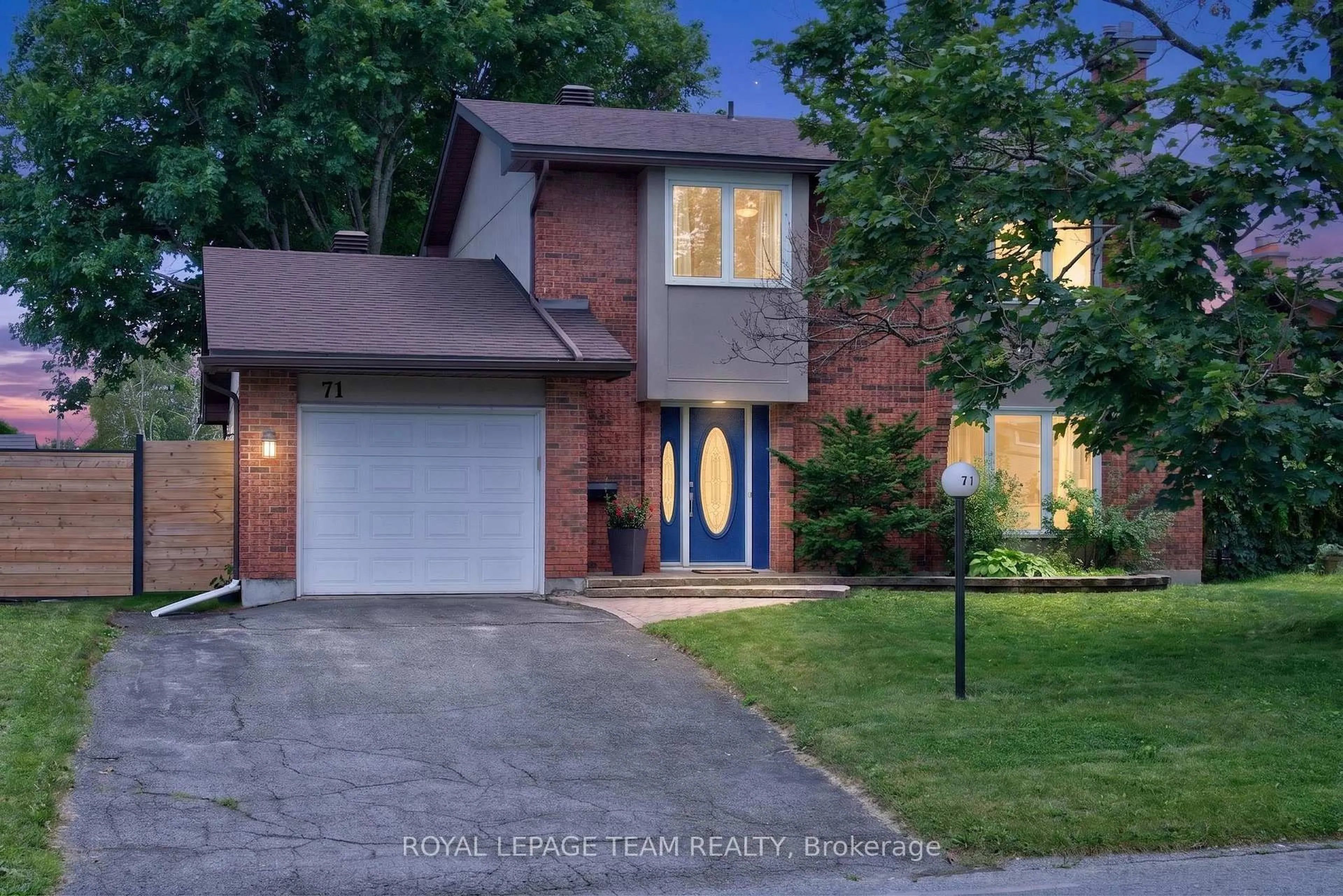 Home with brick exterior material, street for 71 Chimo Dr, Kanata Ontario K2L 2B3