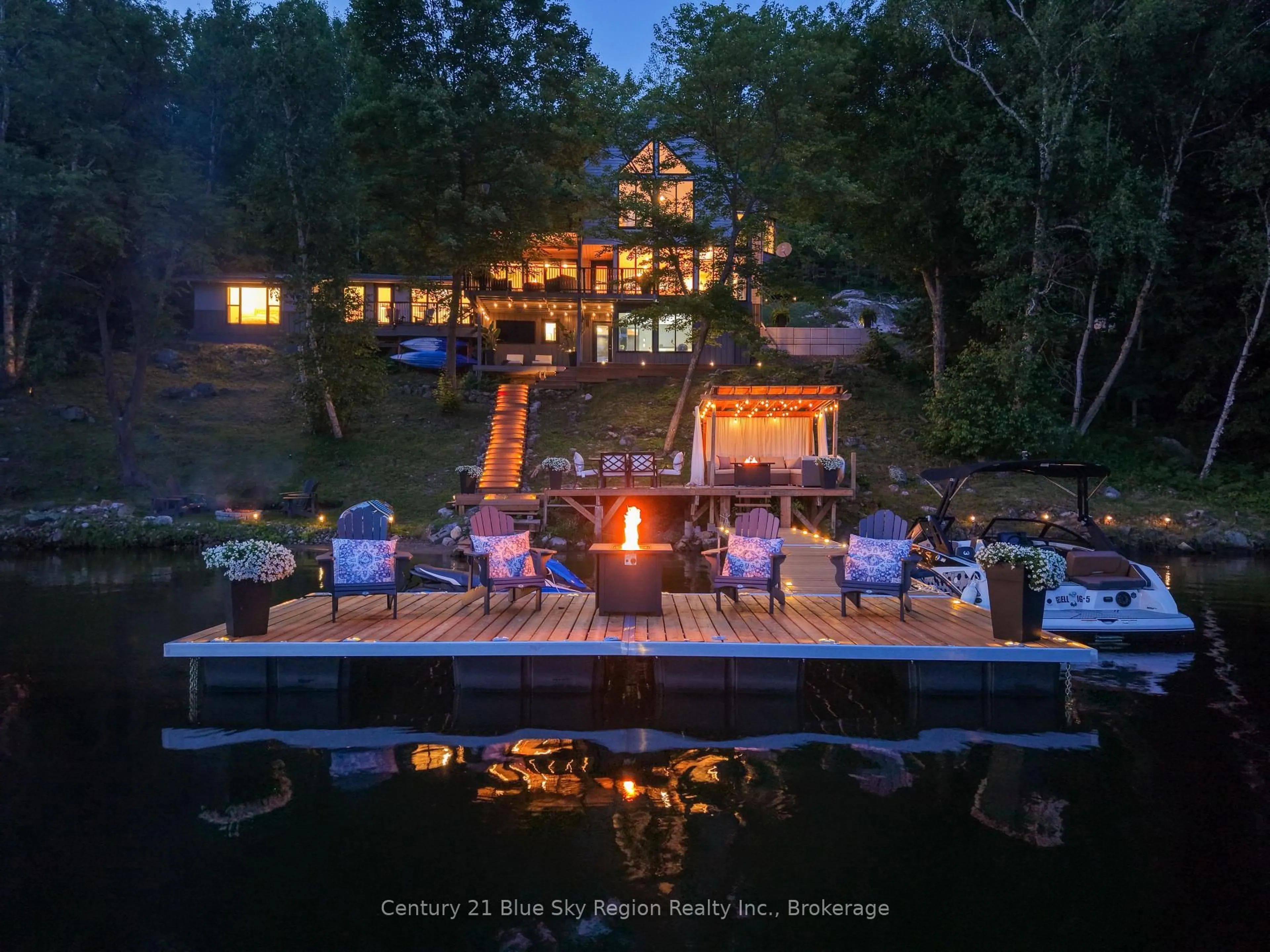Patio, water/lake/river/ocean view for 1543 Northshore Rd, North Bay Ontario P1B 8G4