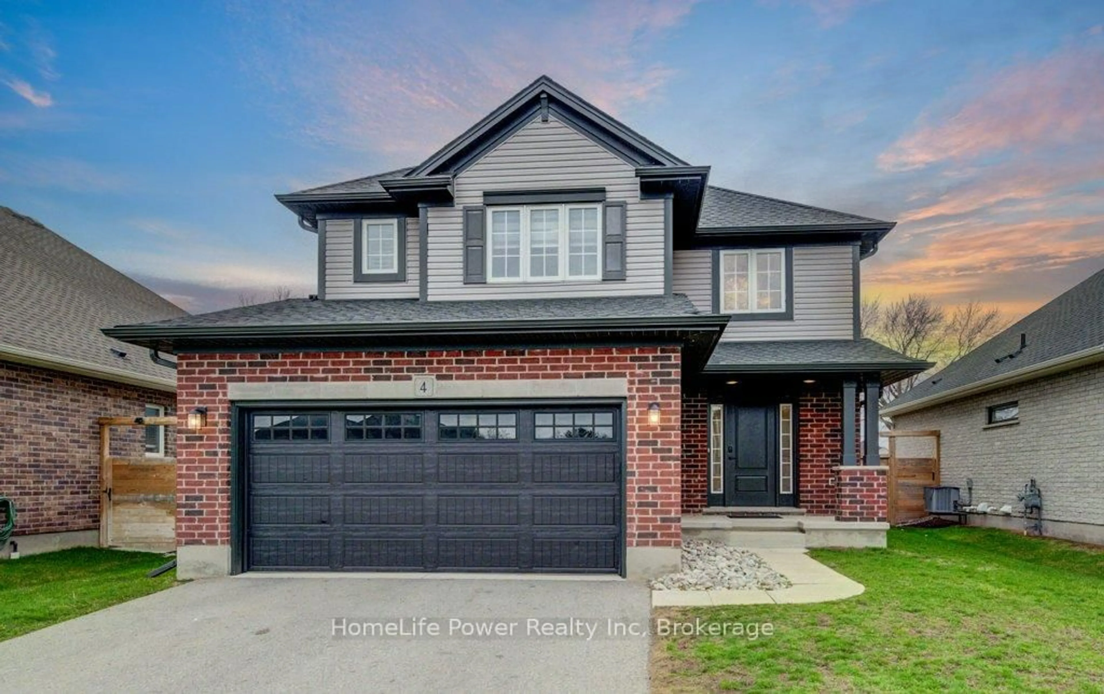 Home with brick exterior material, street for 4 Livingston Dr, Tillsonburg Ontario N4G 0J3