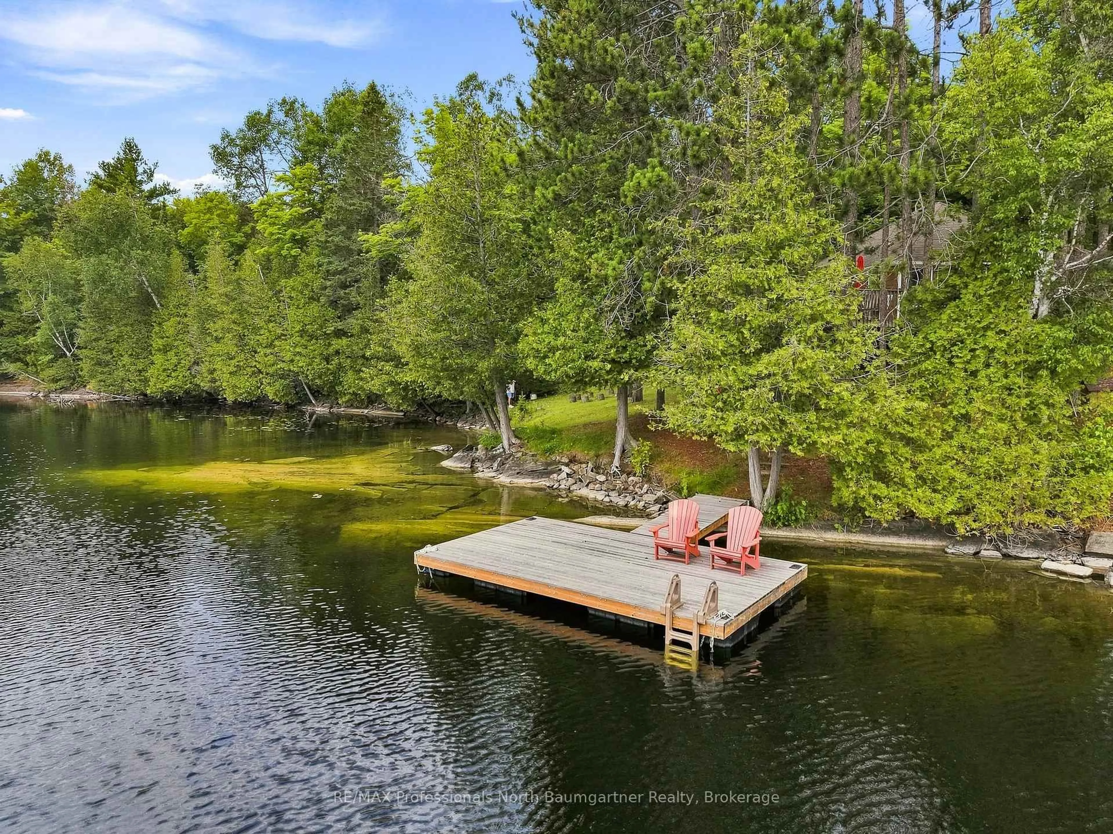 A pic from outside/outdoor area/front of a property/back of a property/a pic from drone, water/lake/river/ocean view for 45 Scott Settlement Rd, North Kawartha Ontario K0L 1A0