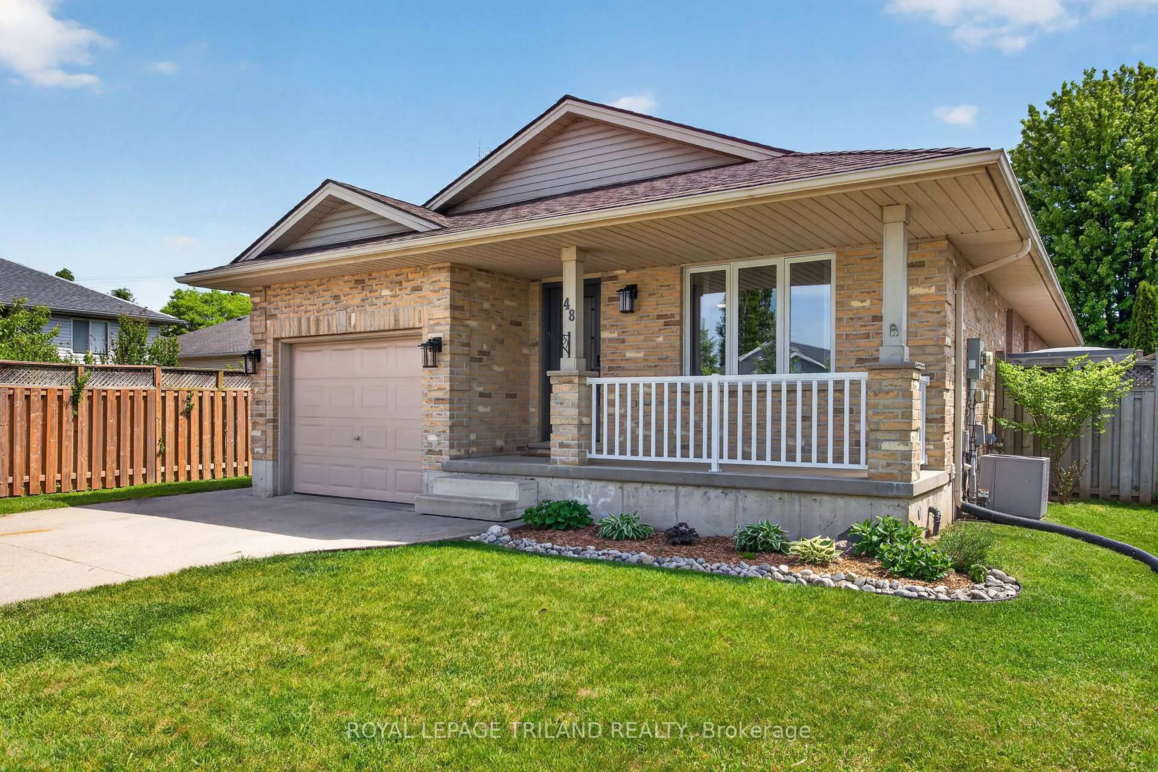 Home with brick exterior material, street for 48 Cottonwood Dr, St. Thomas Ontario N5P 4M7
