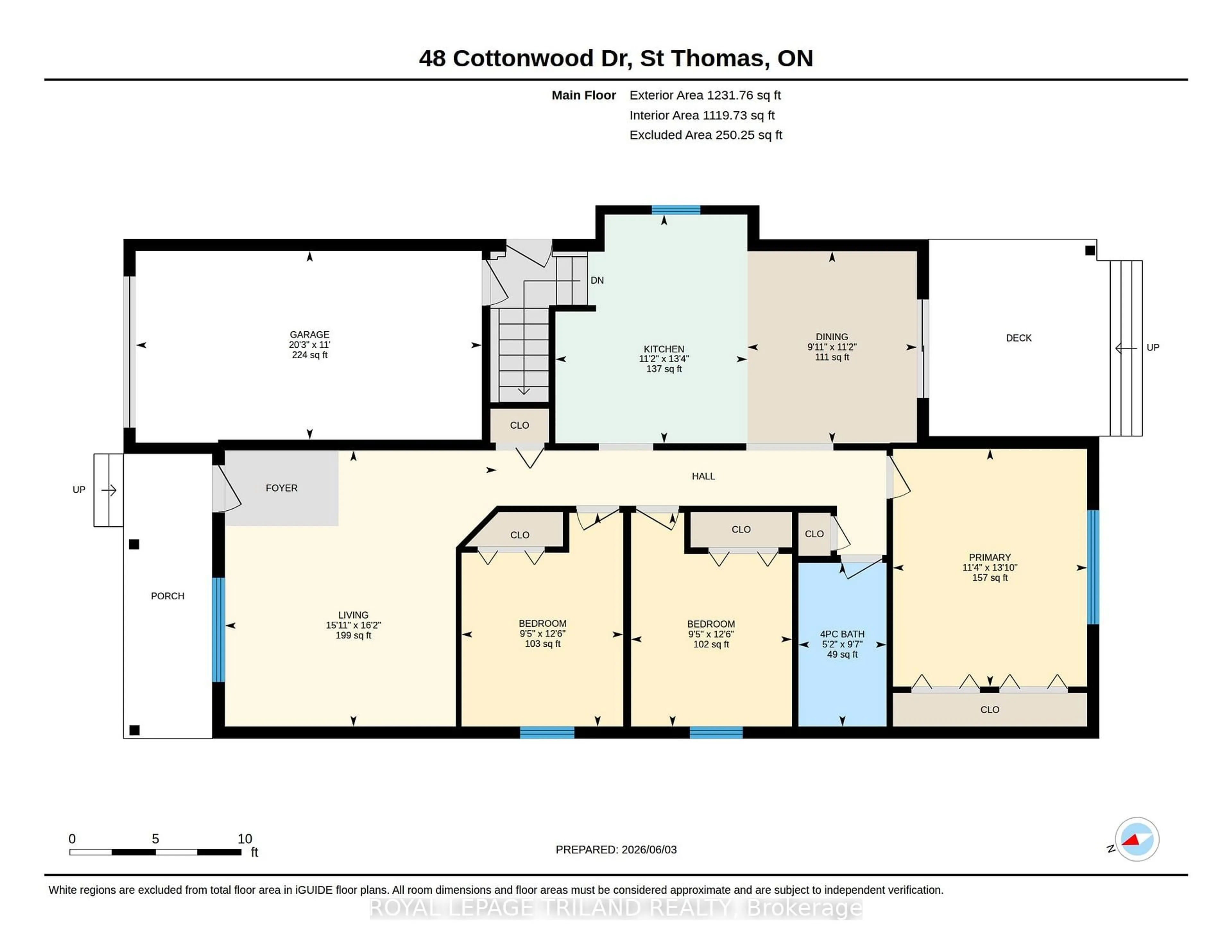 Floor plan for 48 Cottonwood Dr, St. Thomas Ontario N5P 4M7