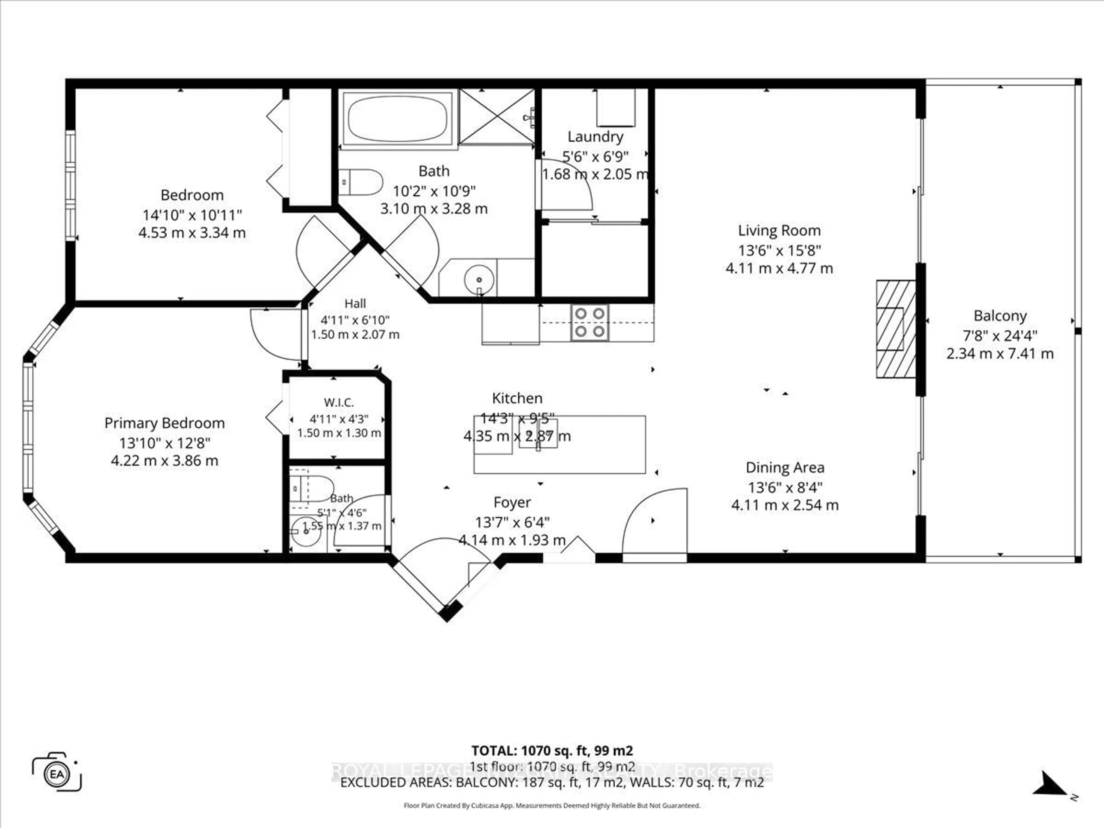 Floor plan for 100 Prestige Circ #5, Ottawa Ontario K4A 0Y1