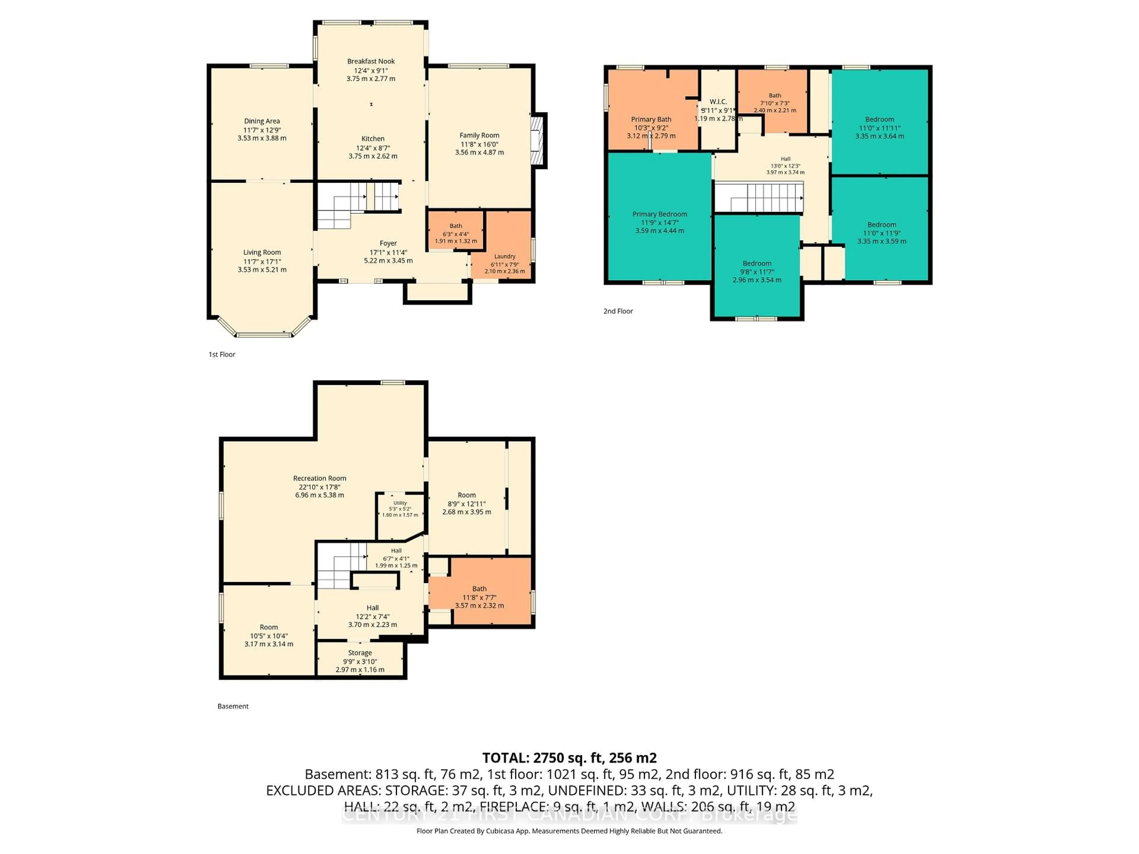 Floor plan for 305 Andover Dr, London South Ontario N6J 4S7