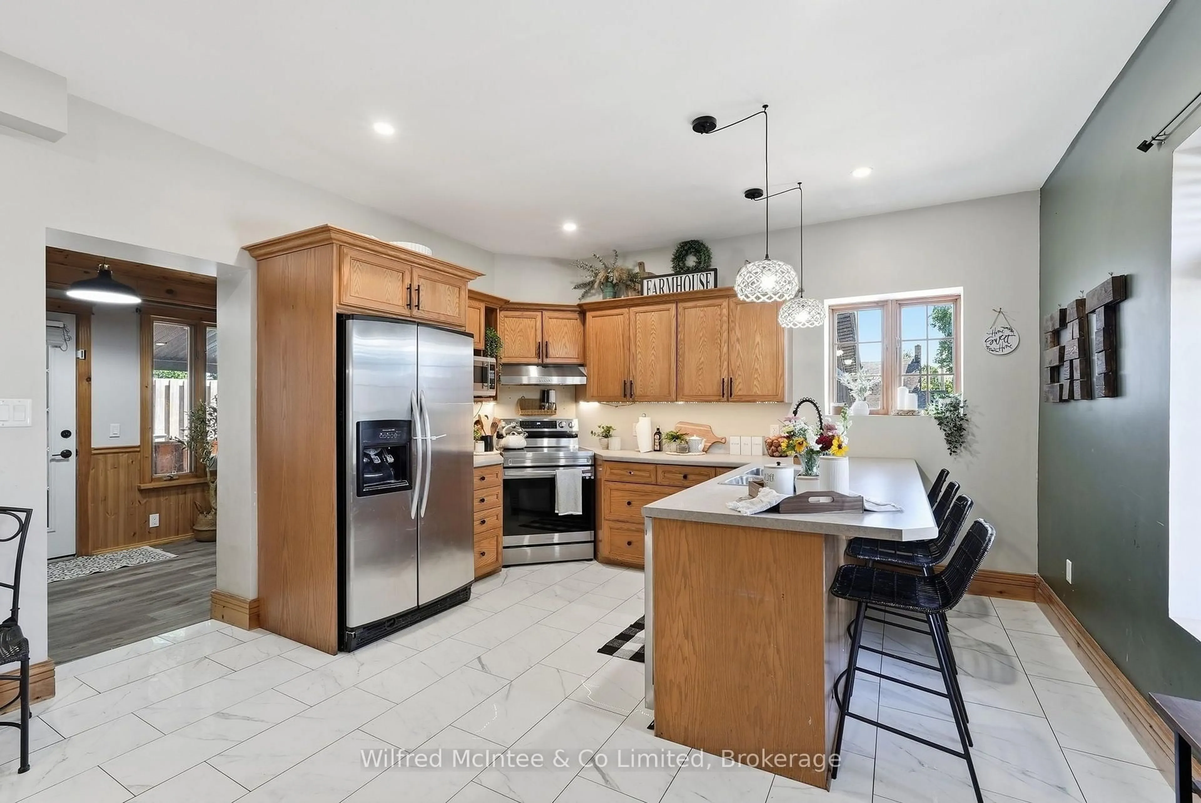 Open concept kitchen, ceramic/tile floor for 27 5th St, Arran-Elderslie Ontario N0G 1L0