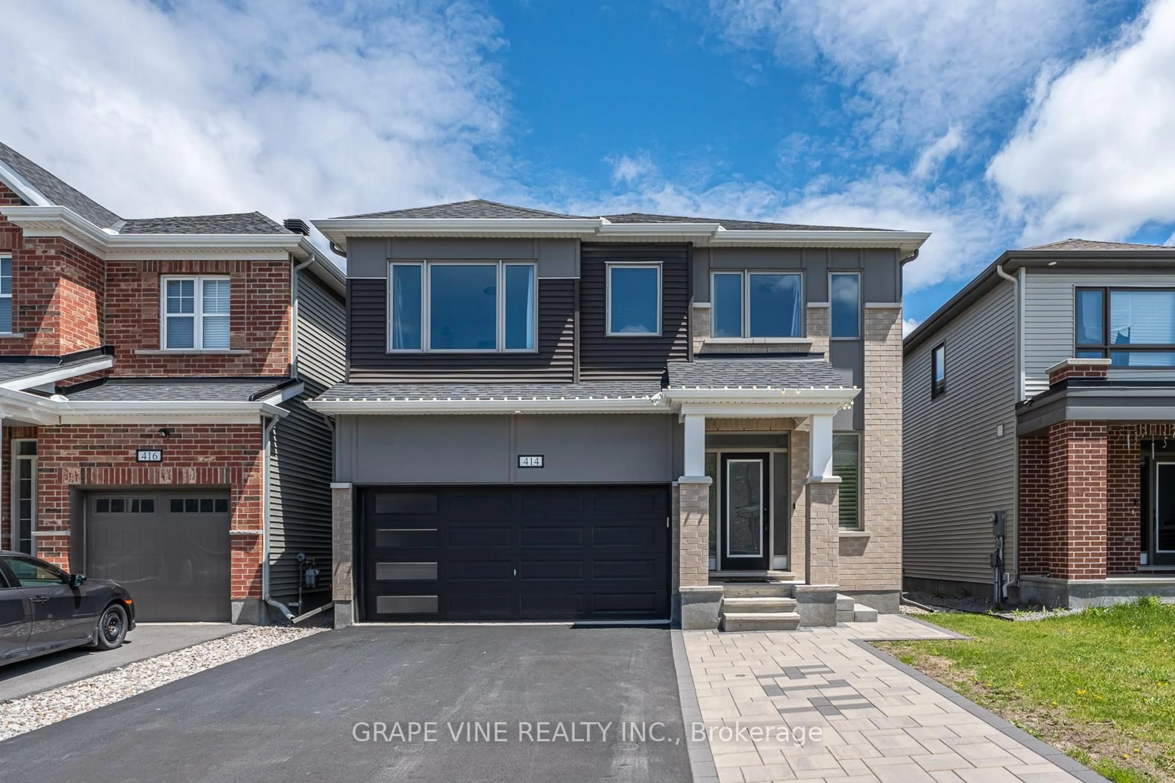 Home with brick exterior material, street for 414 Aphelion Cres, Ottawa Ontario K2J 6N6