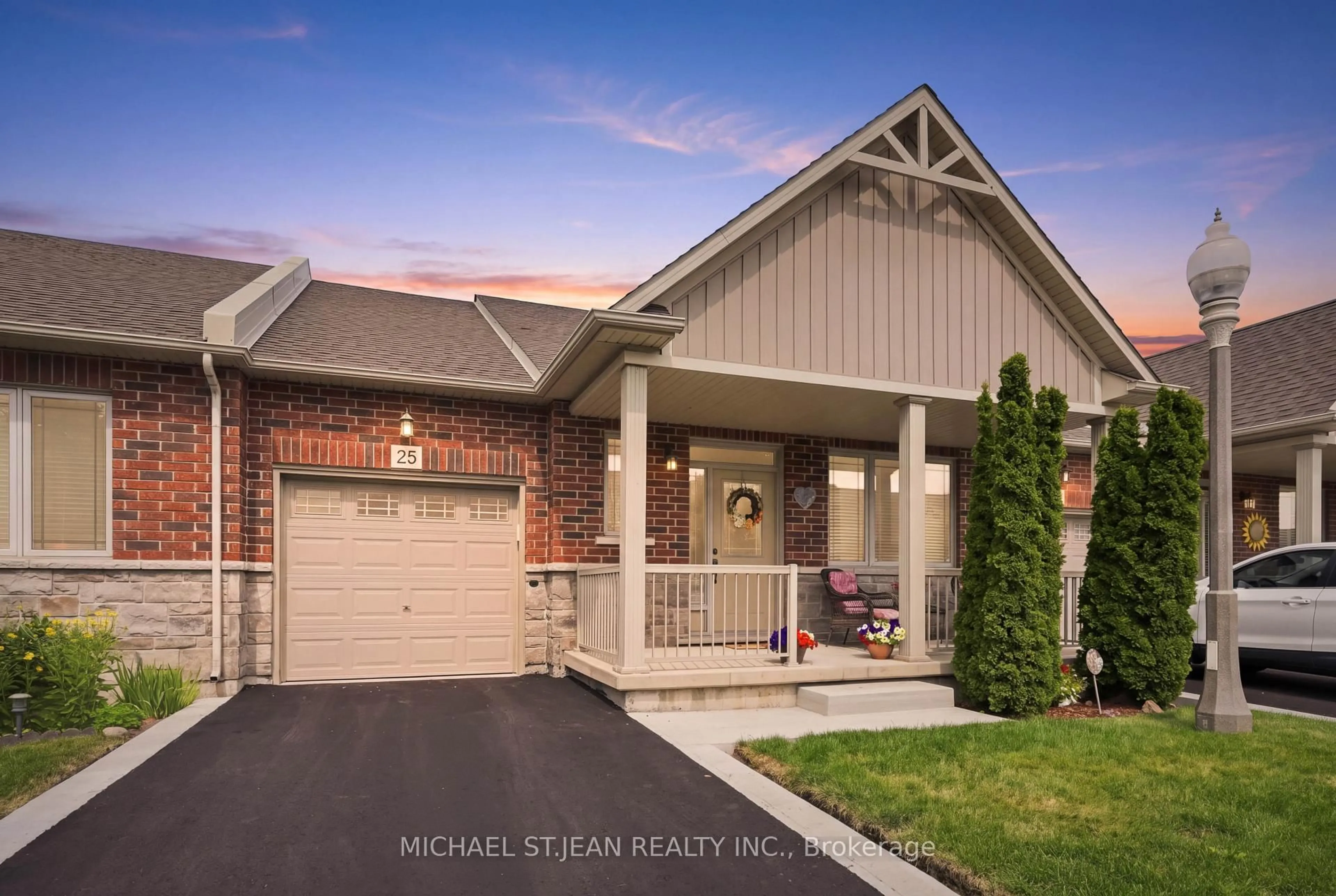 Home with brick exterior material, street for 25 Stickland Lane, Hamilton Ontario L0R 1C0
