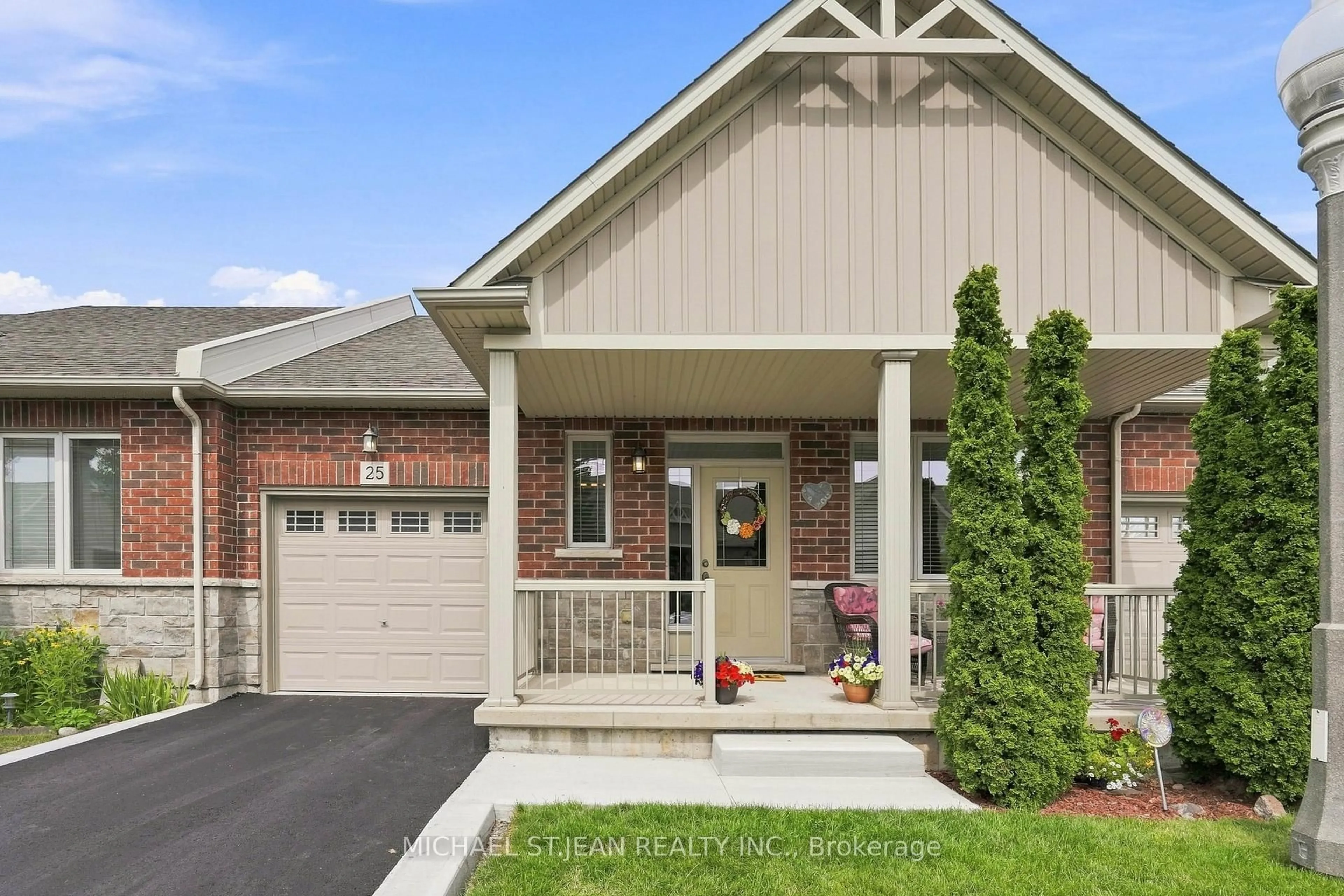Home with brick exterior material, street for 25 Stickland Lane, Hamilton Ontario L0R 1C0
