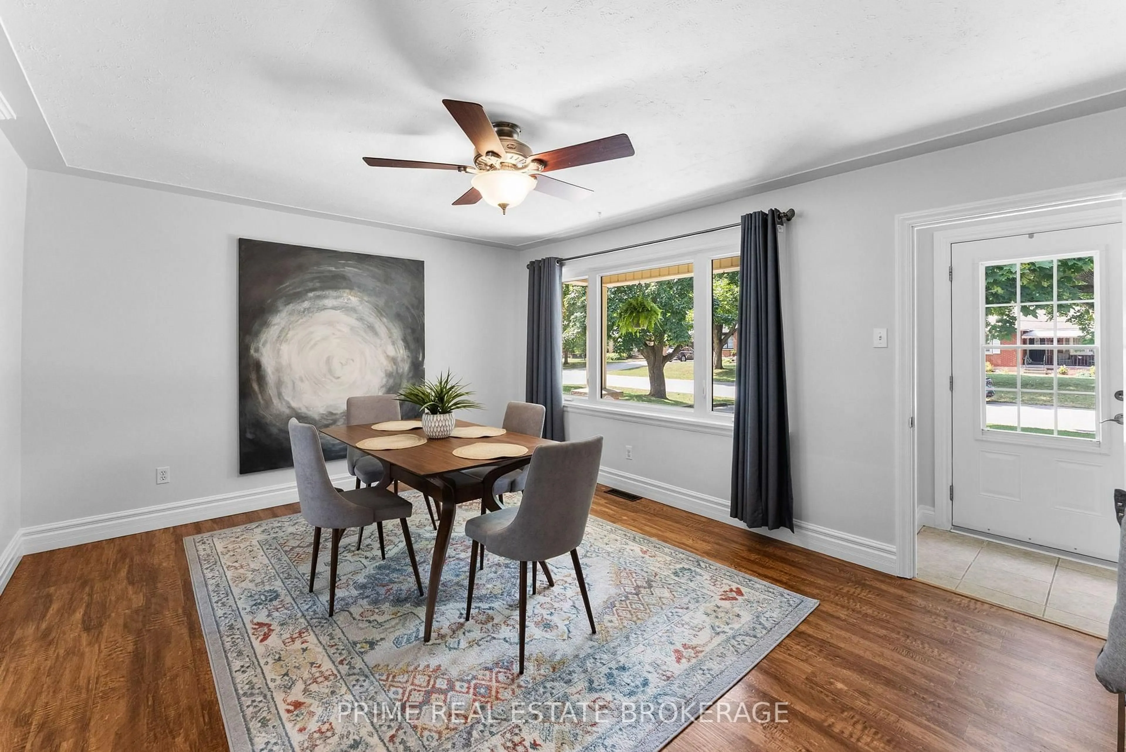 Dining room, wood/laminate floor for 65 David St, London South Ontario N6P 1B4