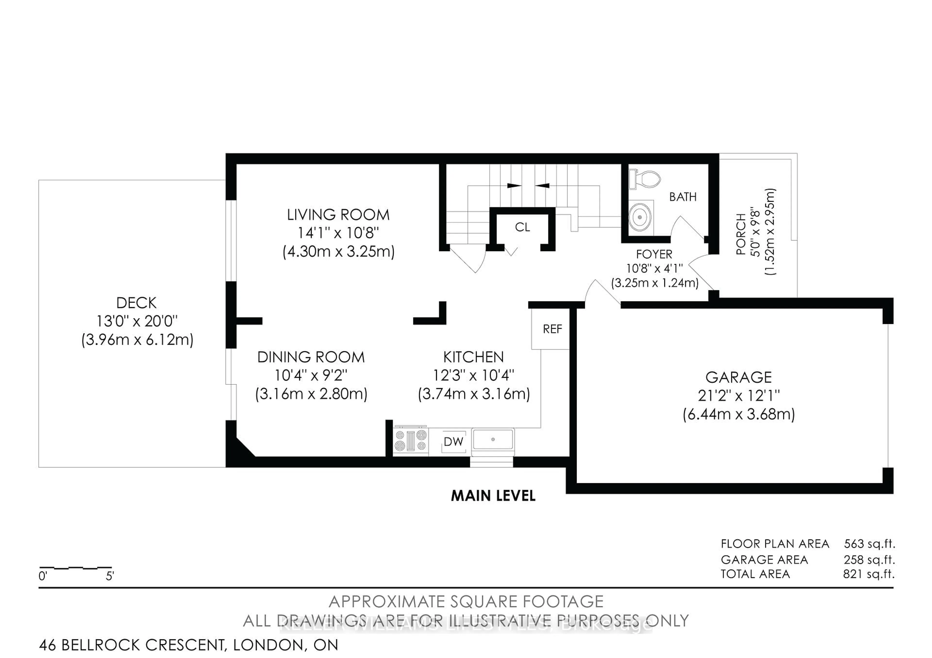 Floor plan for 46 Bellrock Cres, London East Ontario N5V 4M6