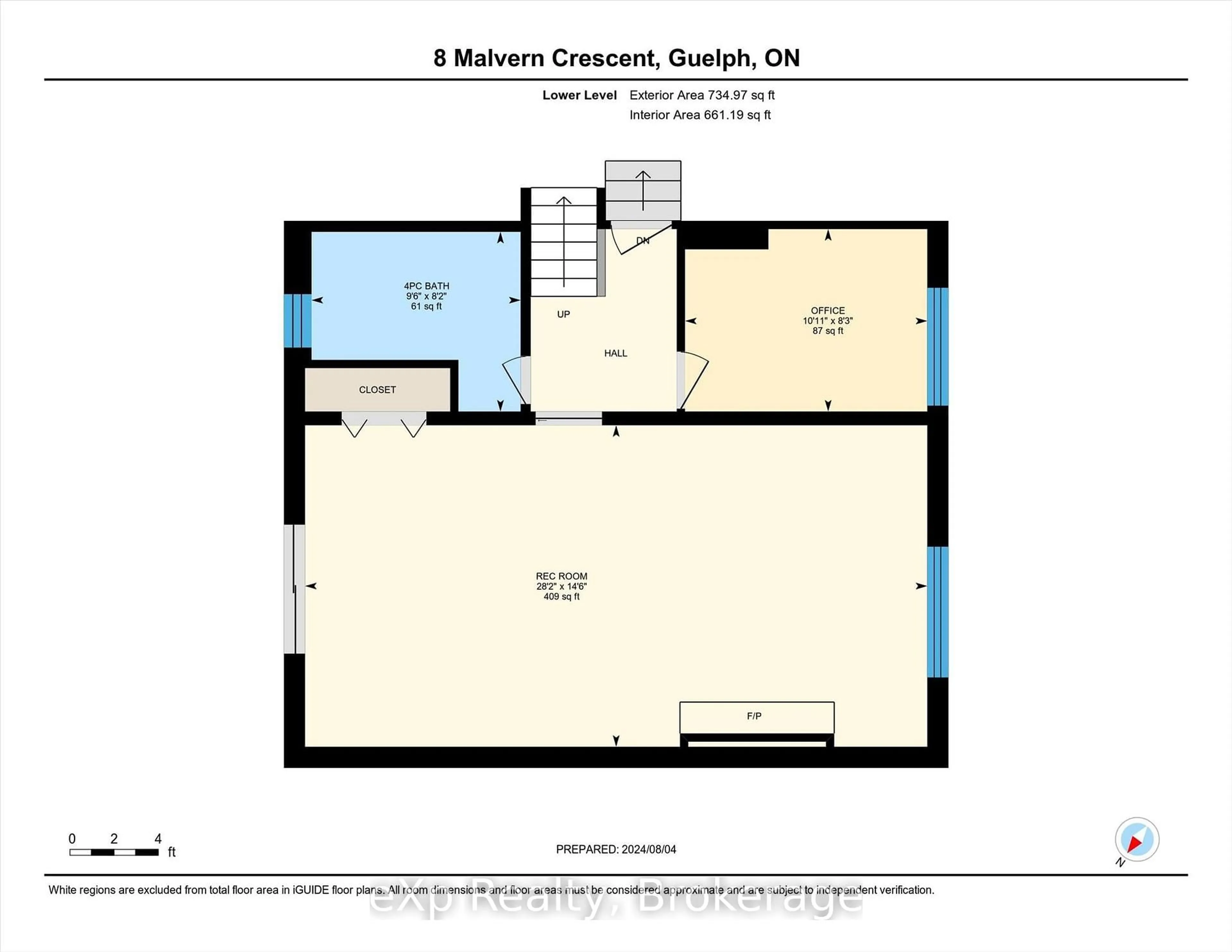 Floor plan for 8 Malvern Cres, Guelph Ontario N1L 1G8