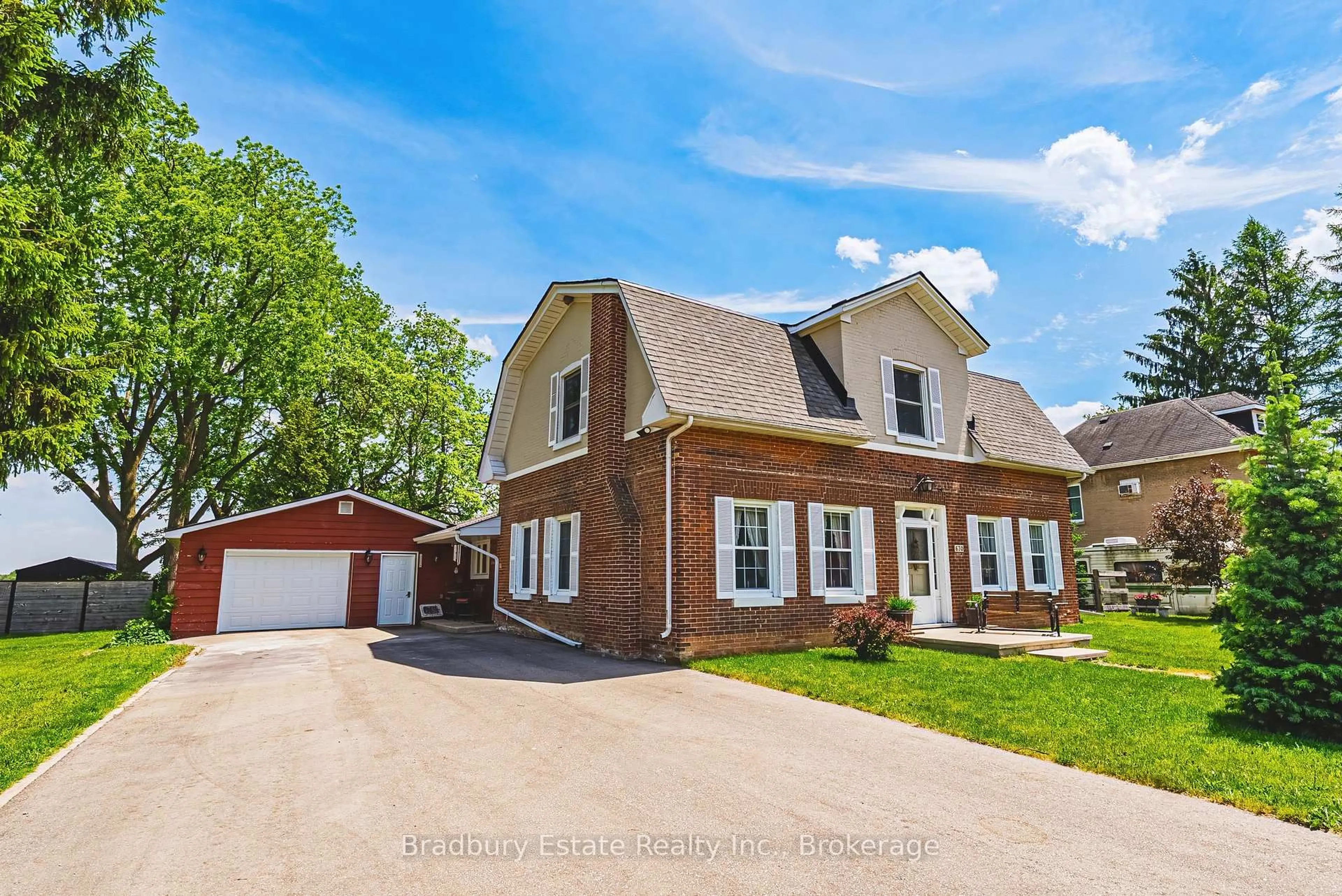 Home with brick exterior material, street for 670 Mount Pleasant Rd, Brant Ontario N0E 1K0
