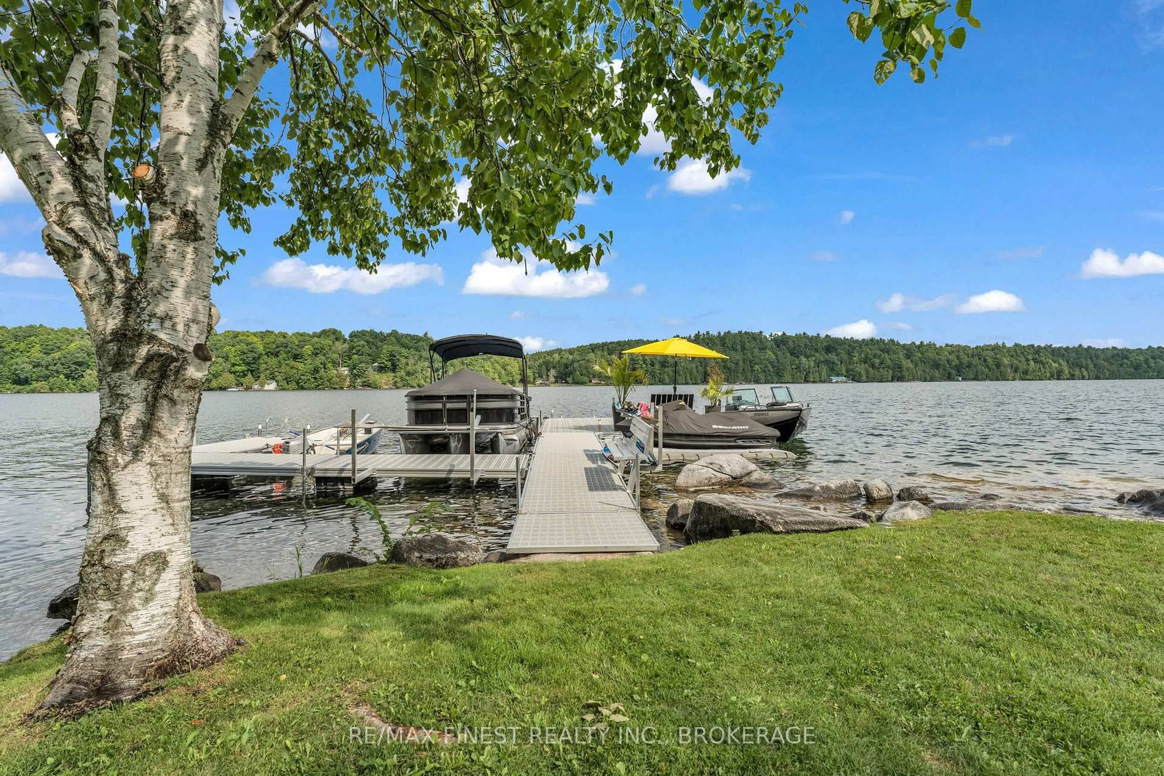 Patio, water/lake/river/ocean view for 104 Farren Lake Lane #41, Westport Ontario K0G 1X0
