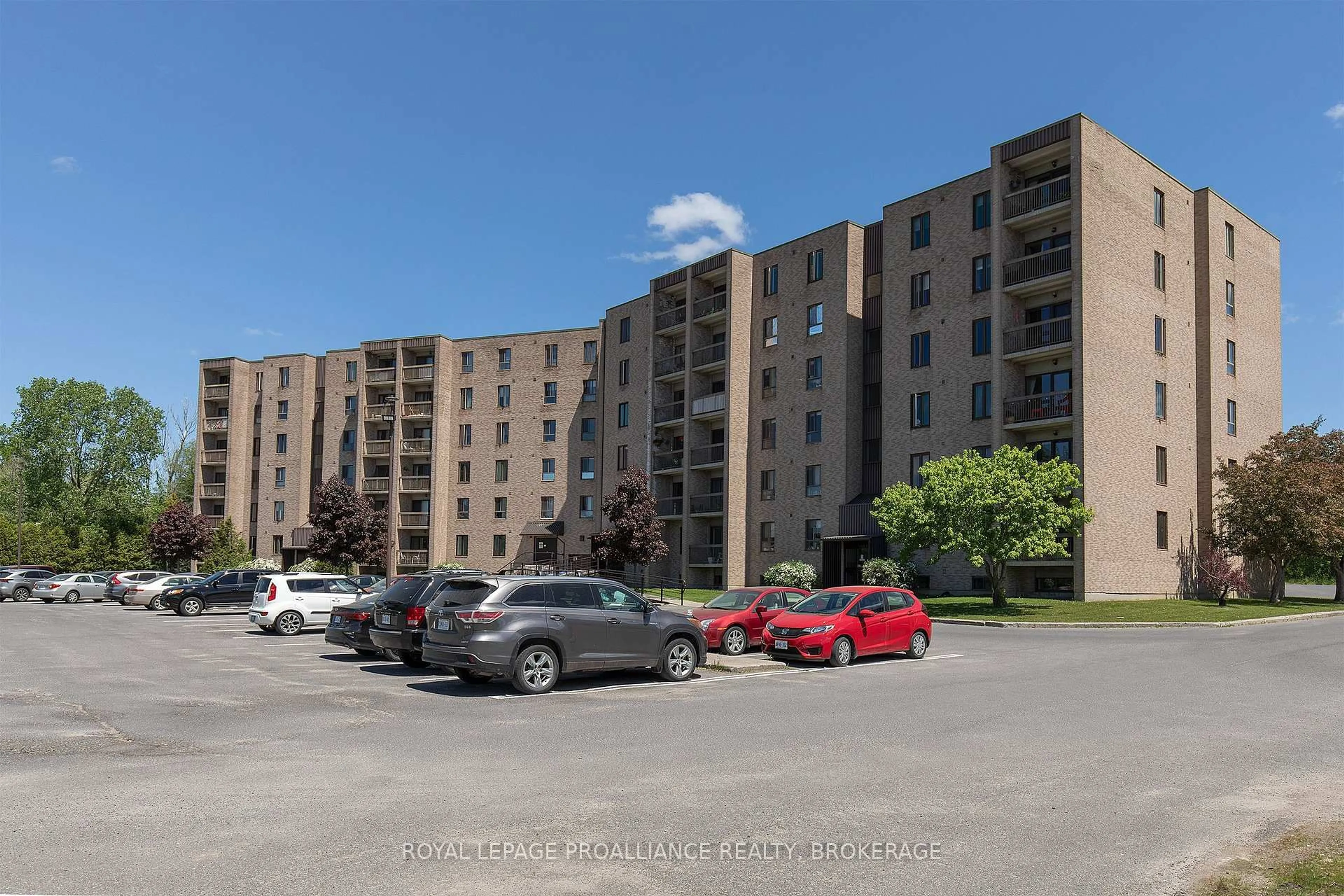A pic from outside/outdoor area/front of a property/back of a property/a pic from drone, street for 358 Queen Mary Rd #609, Kingston Ontario K7M 7E8