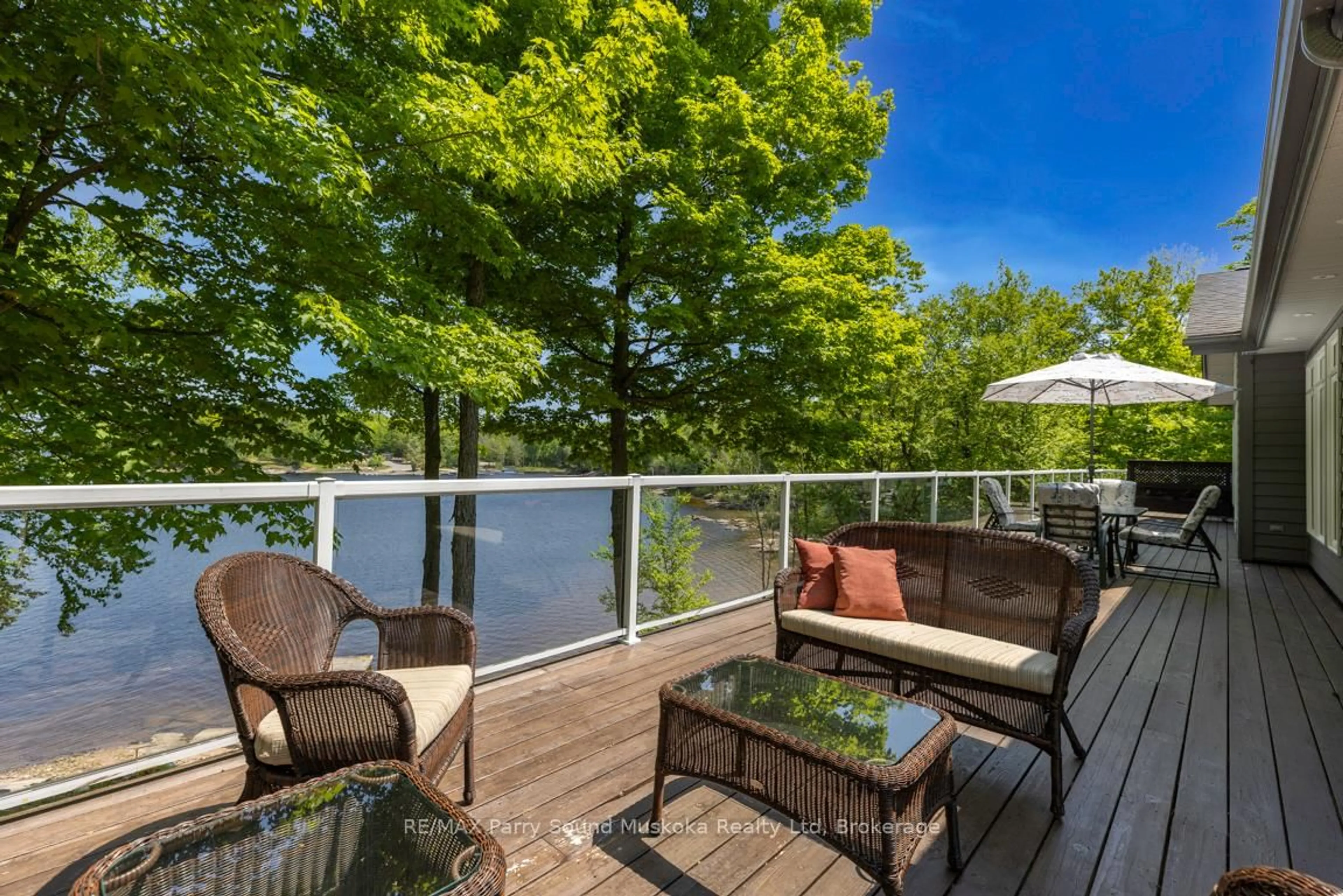 Patio, water/lake/river/ocean view for 29 SHABBOTTS BAY Rd, Whitestone Ontario P0A 1G0