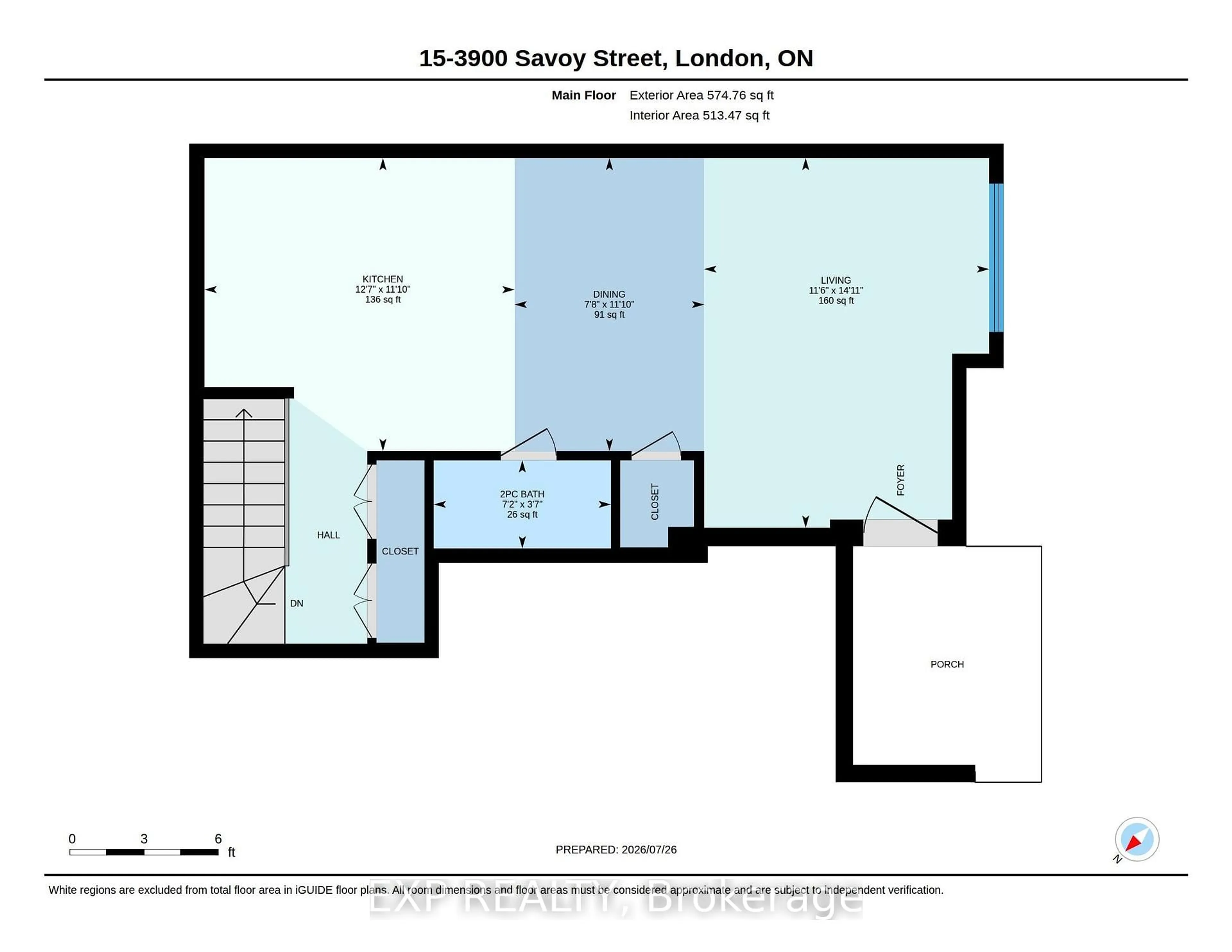 Floor plan for 3900 Savoy St #15, London South Ontario N6P 0H9