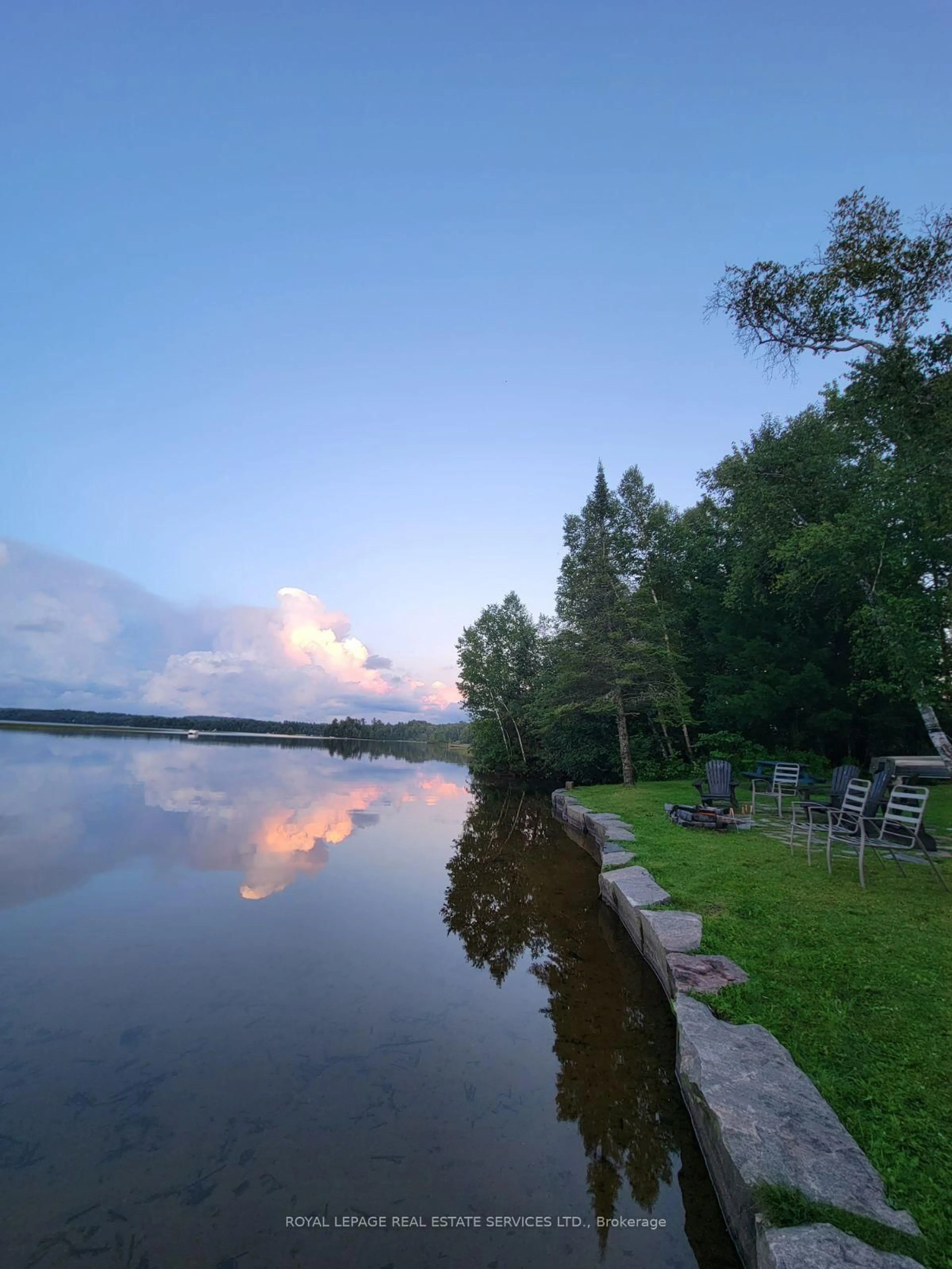 Patio, water/lake/river/ocean view for 4 Crescent Rd, Strong Ontario P0A 1Z0