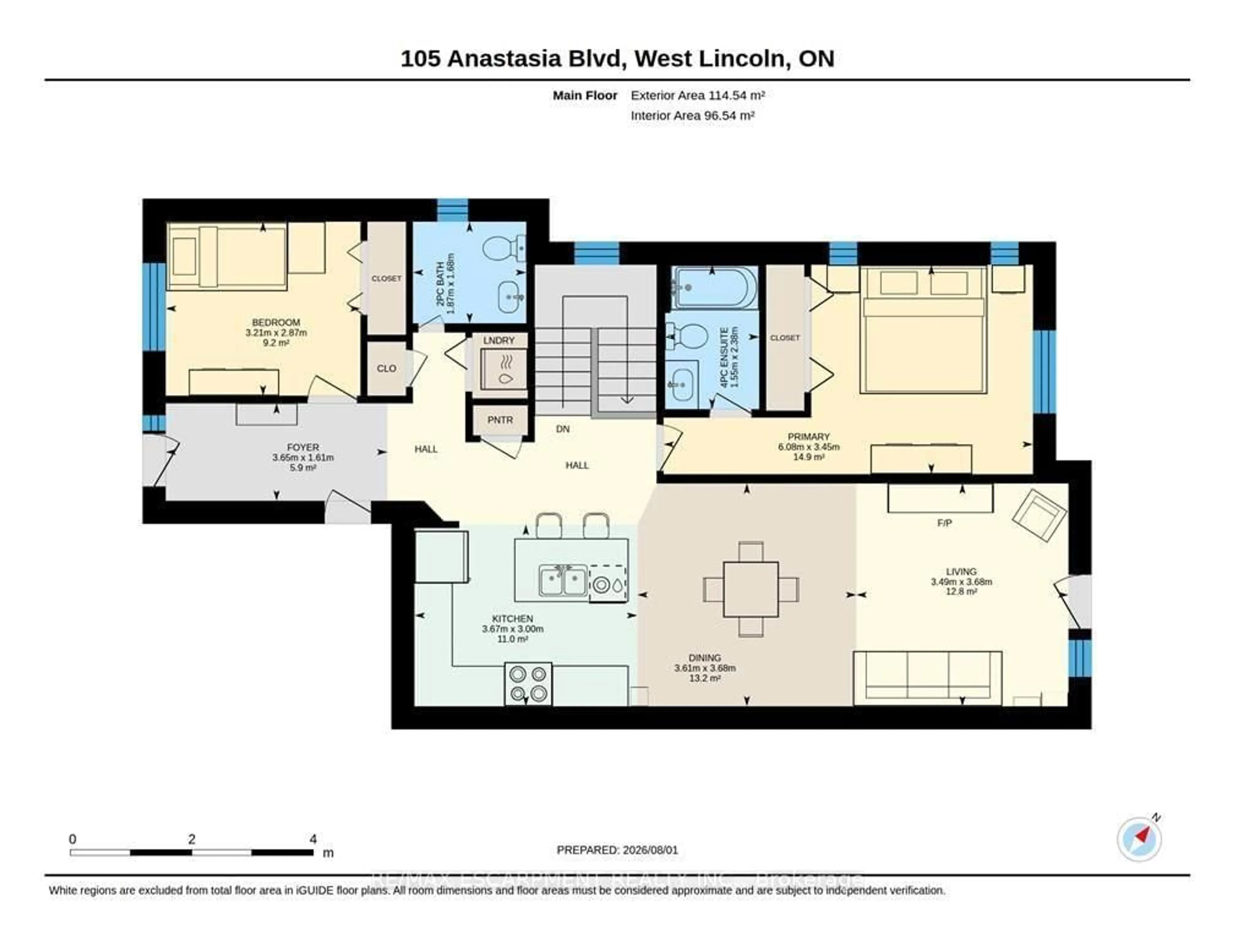 Floor plan for 105 Anastasia Blvd, West Lincoln Ontario L0R 2A0