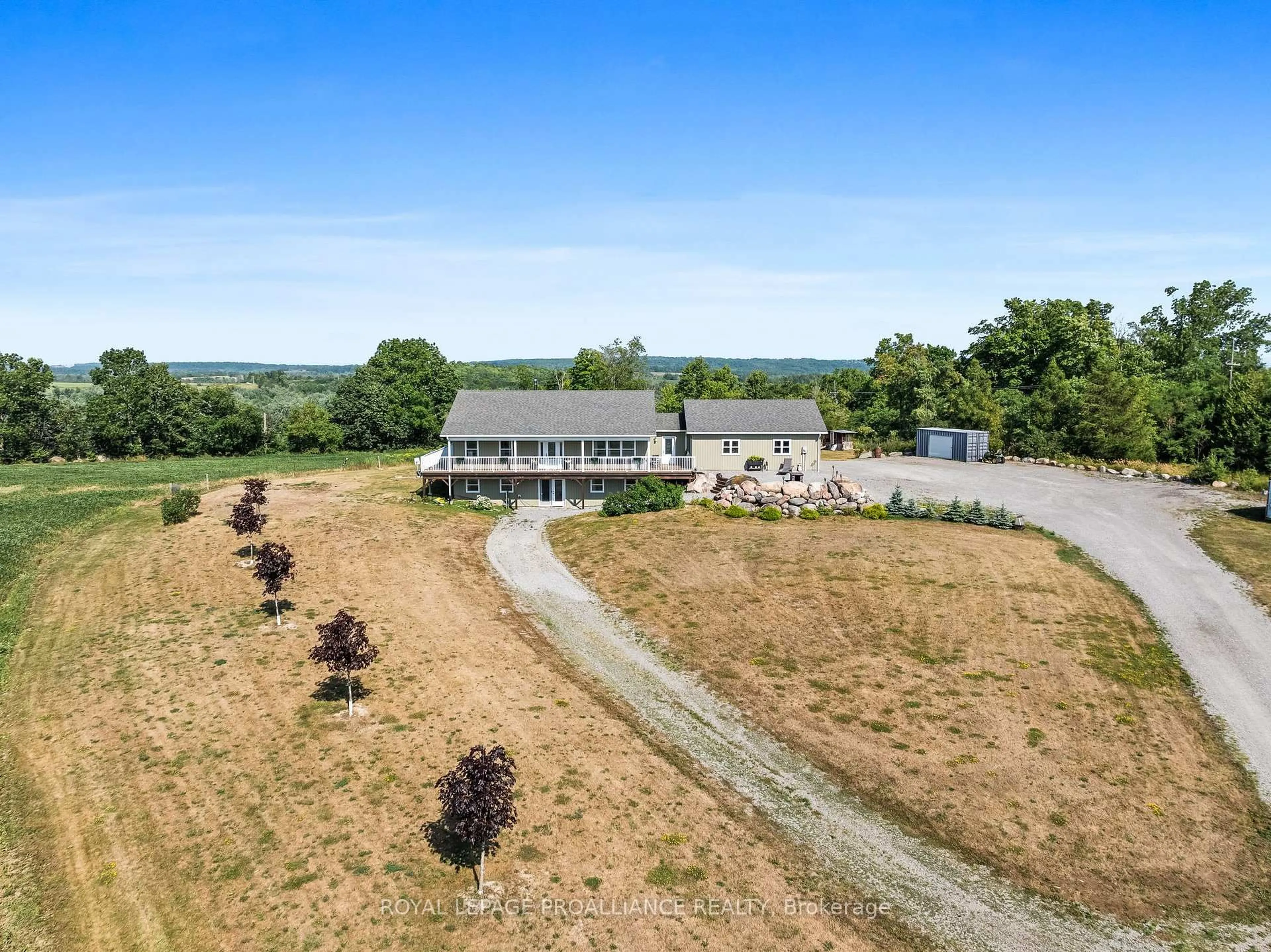 A pic from outside/outdoor area/front of a property/back of a property/a pic from drone, unknown for 1526 County Road 2, Otonabee-South Monaghan Ontario K0L 1B0