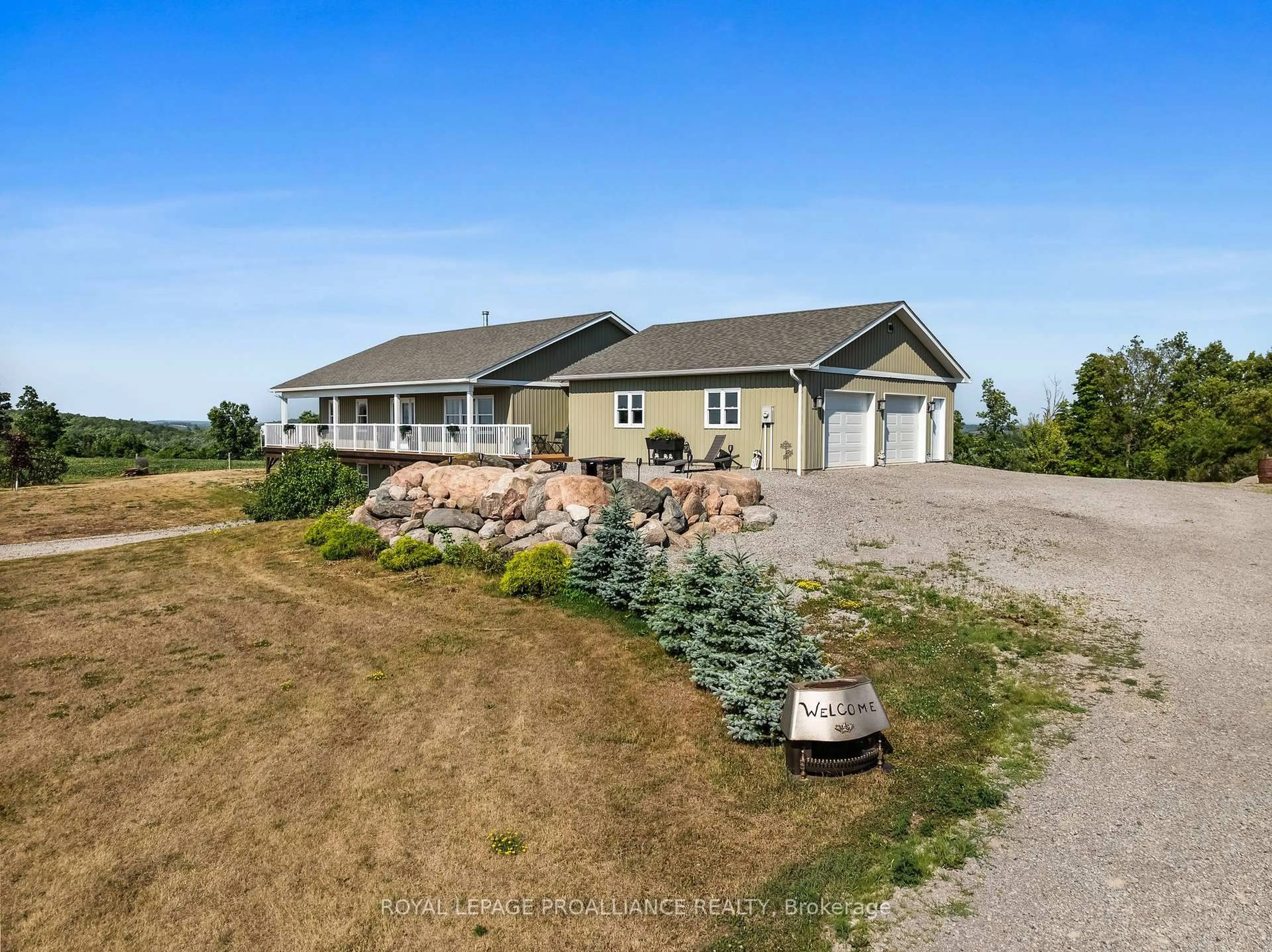 A pic from outside/outdoor area/front of a property/back of a property/a pic from drone, unknown for 1526 County Road 2, Otonabee-South Monaghan Ontario K0L 1B0