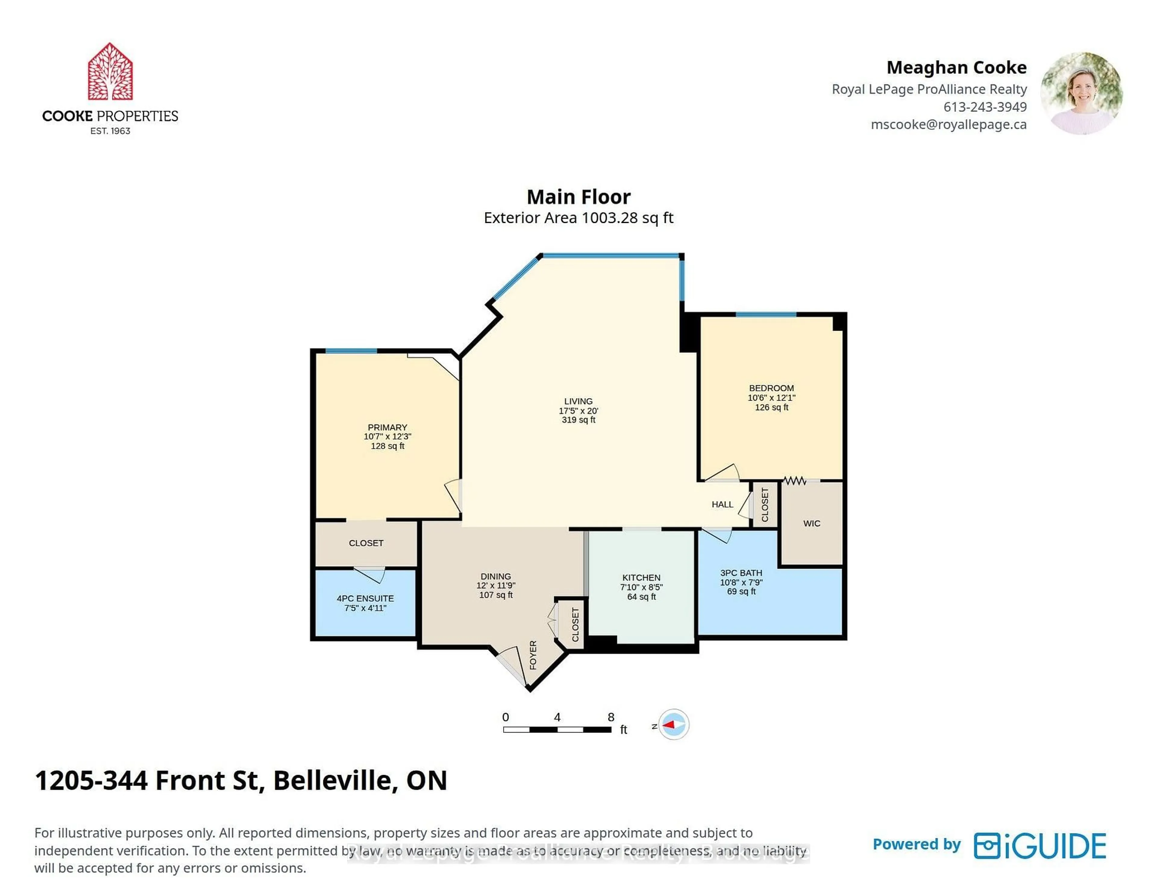 Floor plan for 344 Front St #1205, Belleville Ontario K8N 5M4